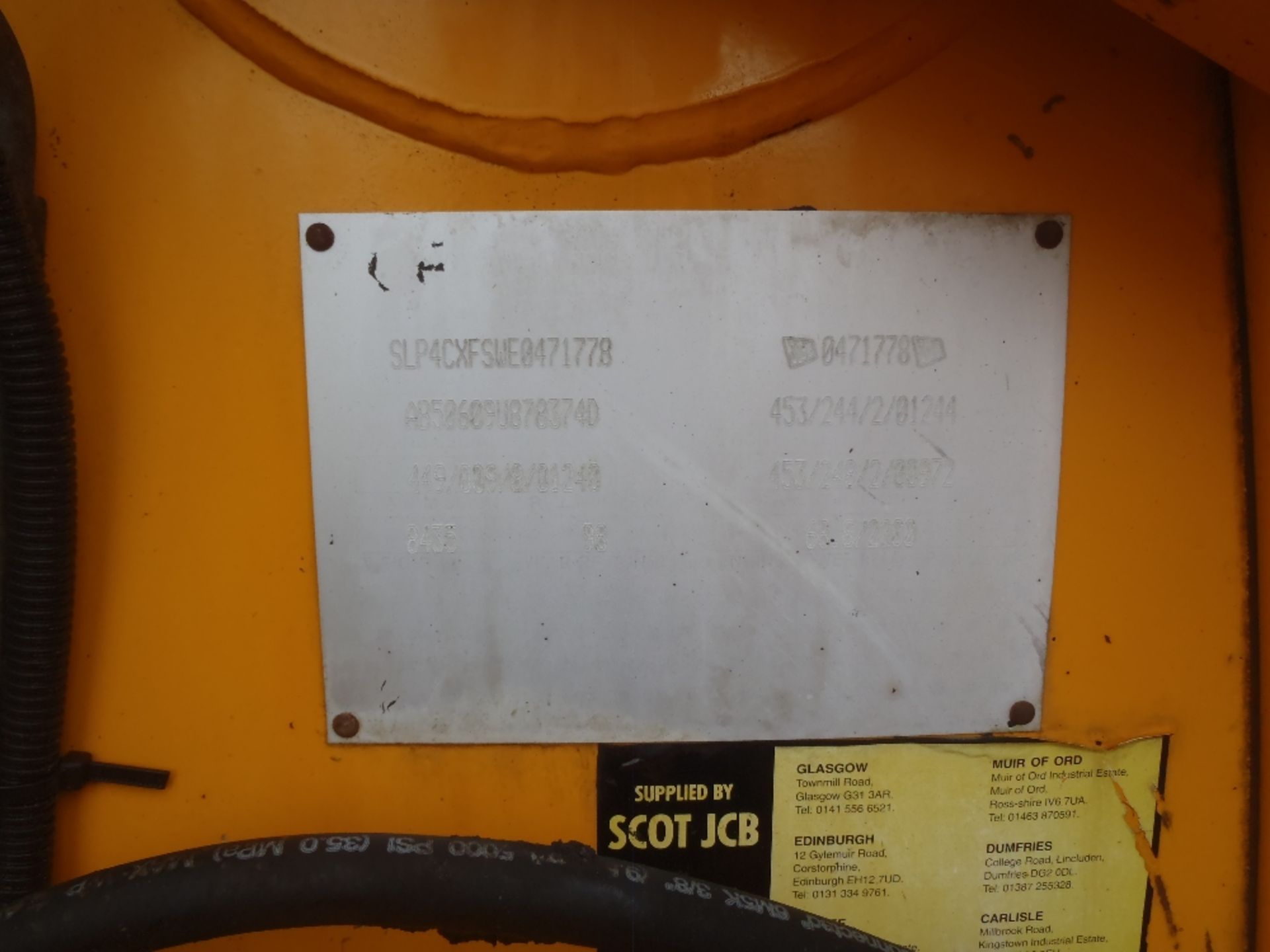 JCB 4CX 6030 Hrs. 1 owner from new. Reg No. R546 RRS Ser No 0471778 - Image 3 of 5