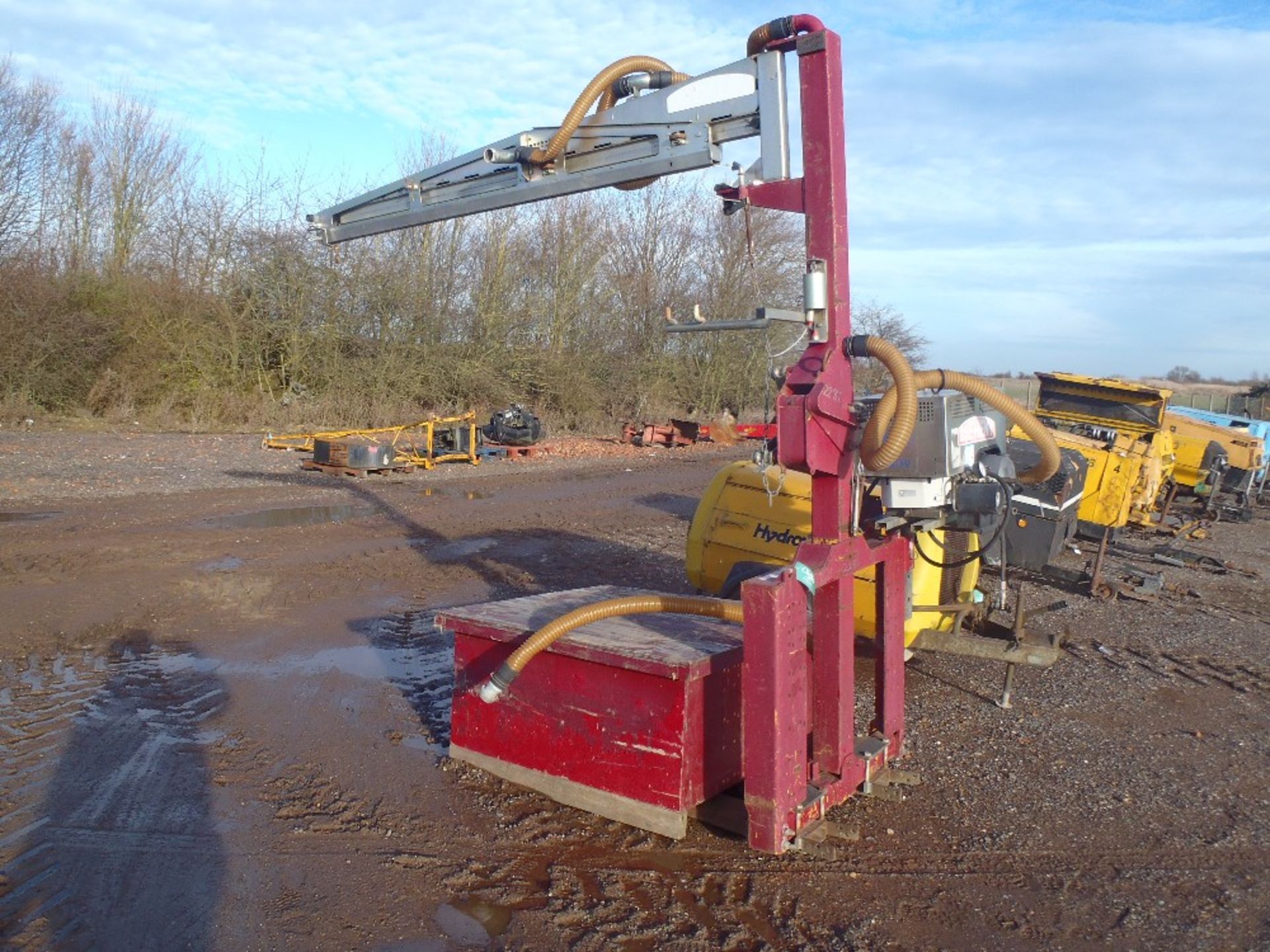 2003 Probst Hoist for Laying Kerb Stones Pallet Tine Fittings