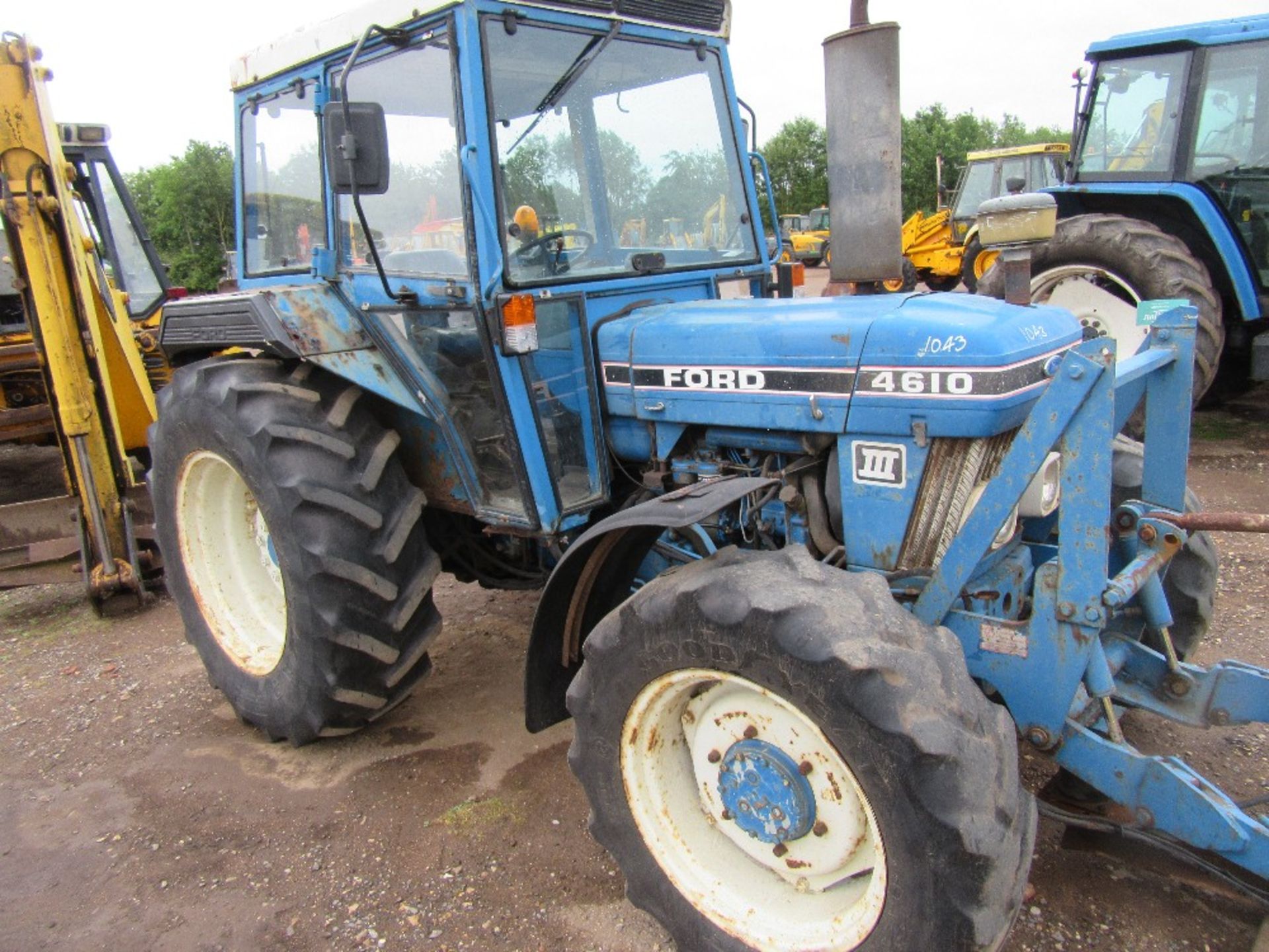 Ford 4610 Series III 4x4 Tractor AP Cab with Snow Plough Ser No BC64198 - Image 4 of 12