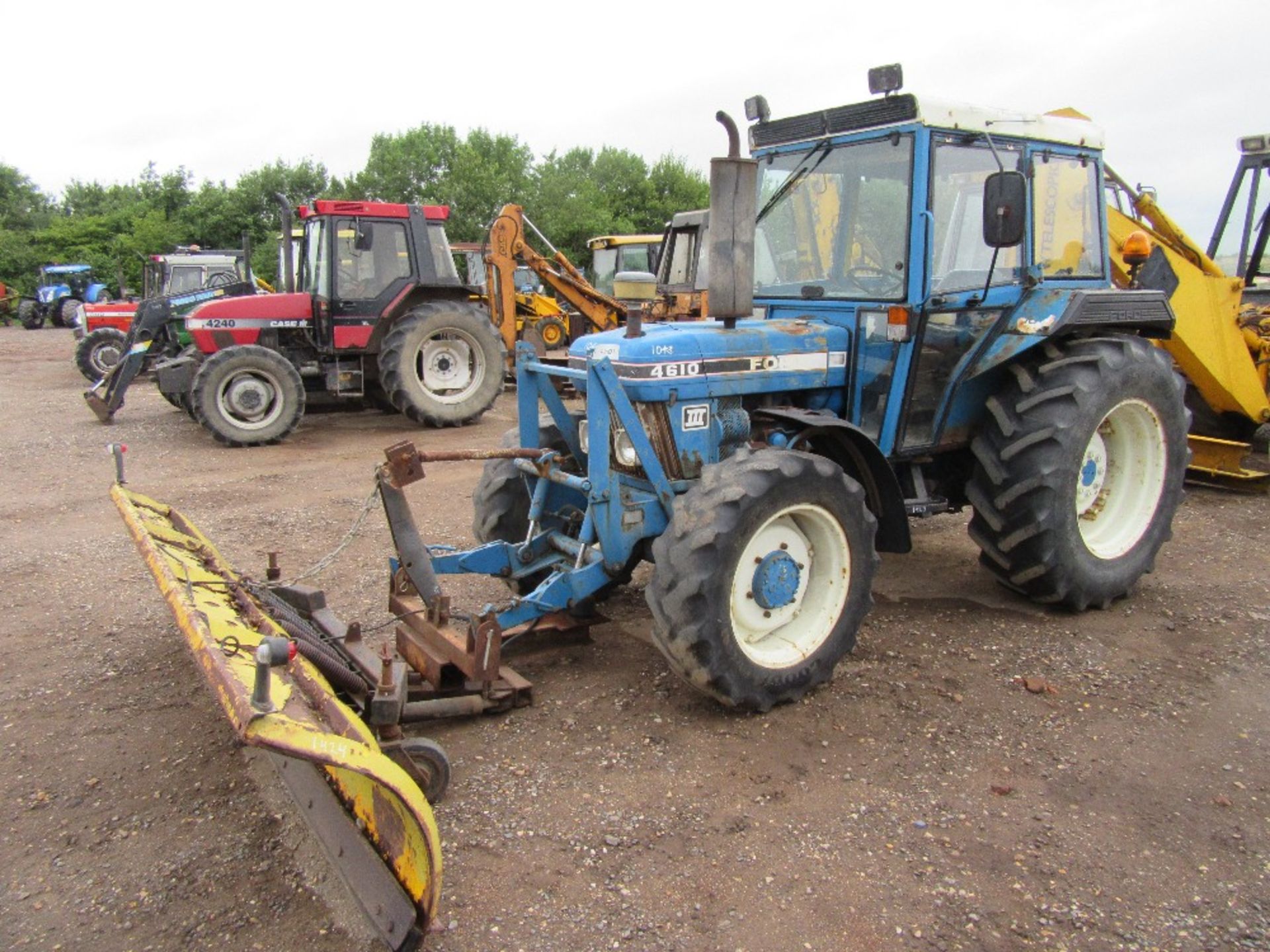 Ford 4610 Series III 4x4 Tractor AP Cab with Snow Plough Ser No BC64198