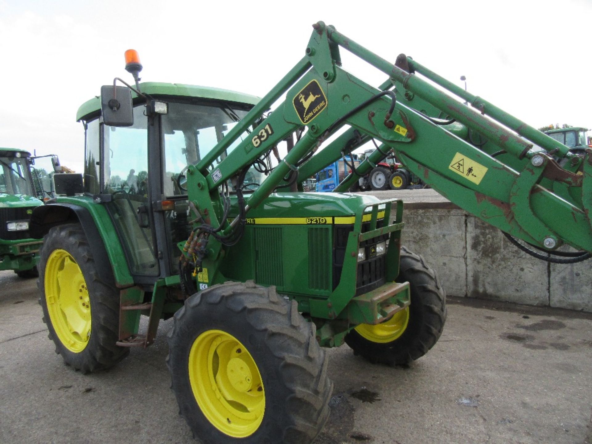 John Deere 6210 4wd Tractor with JD Loader - Image 2 of 4