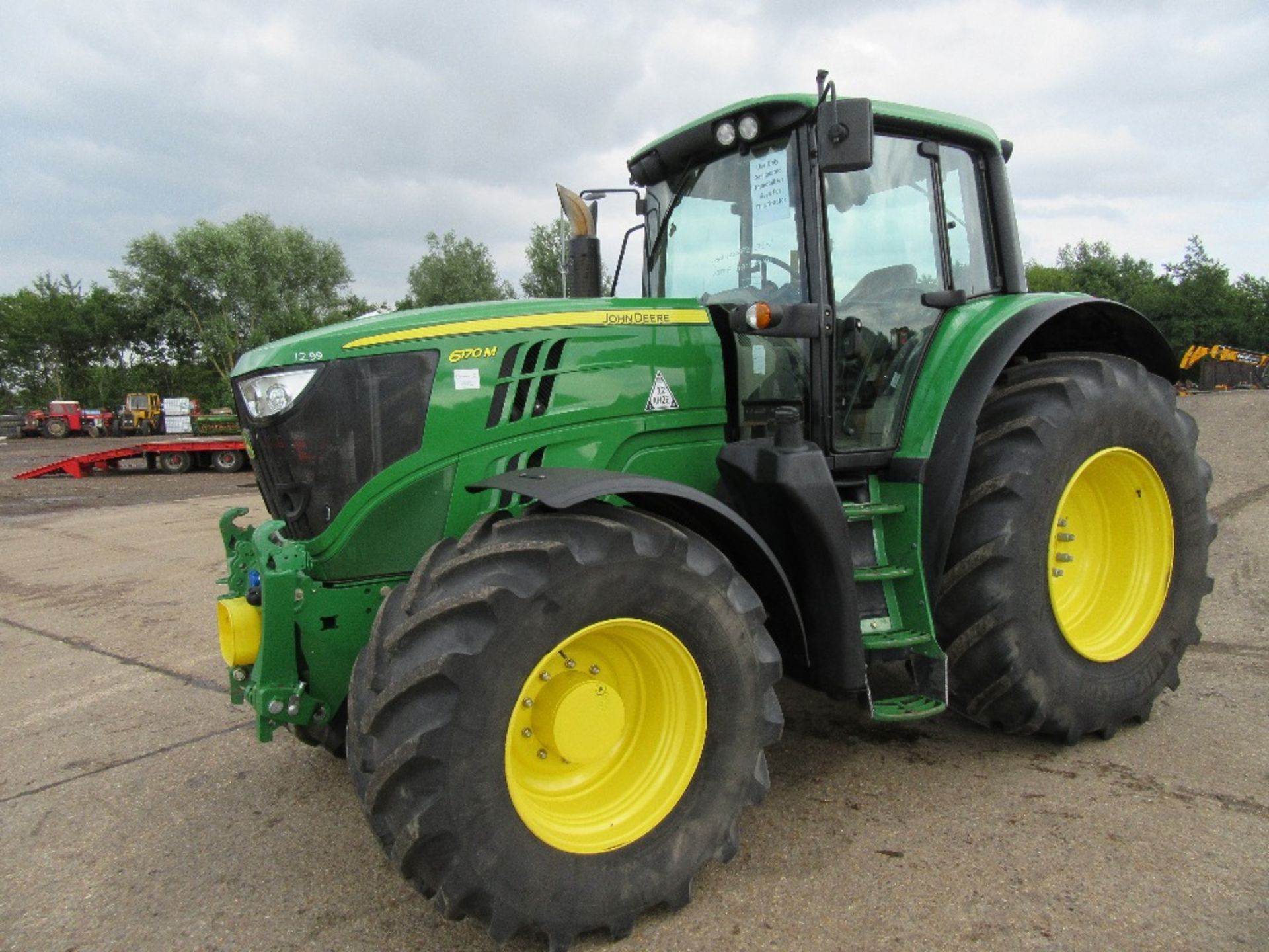 John Deere 6170 Tractor with Air Brakes,  Oversize Wheels, Front Linkage & PTO. Very low hrs. Reg.