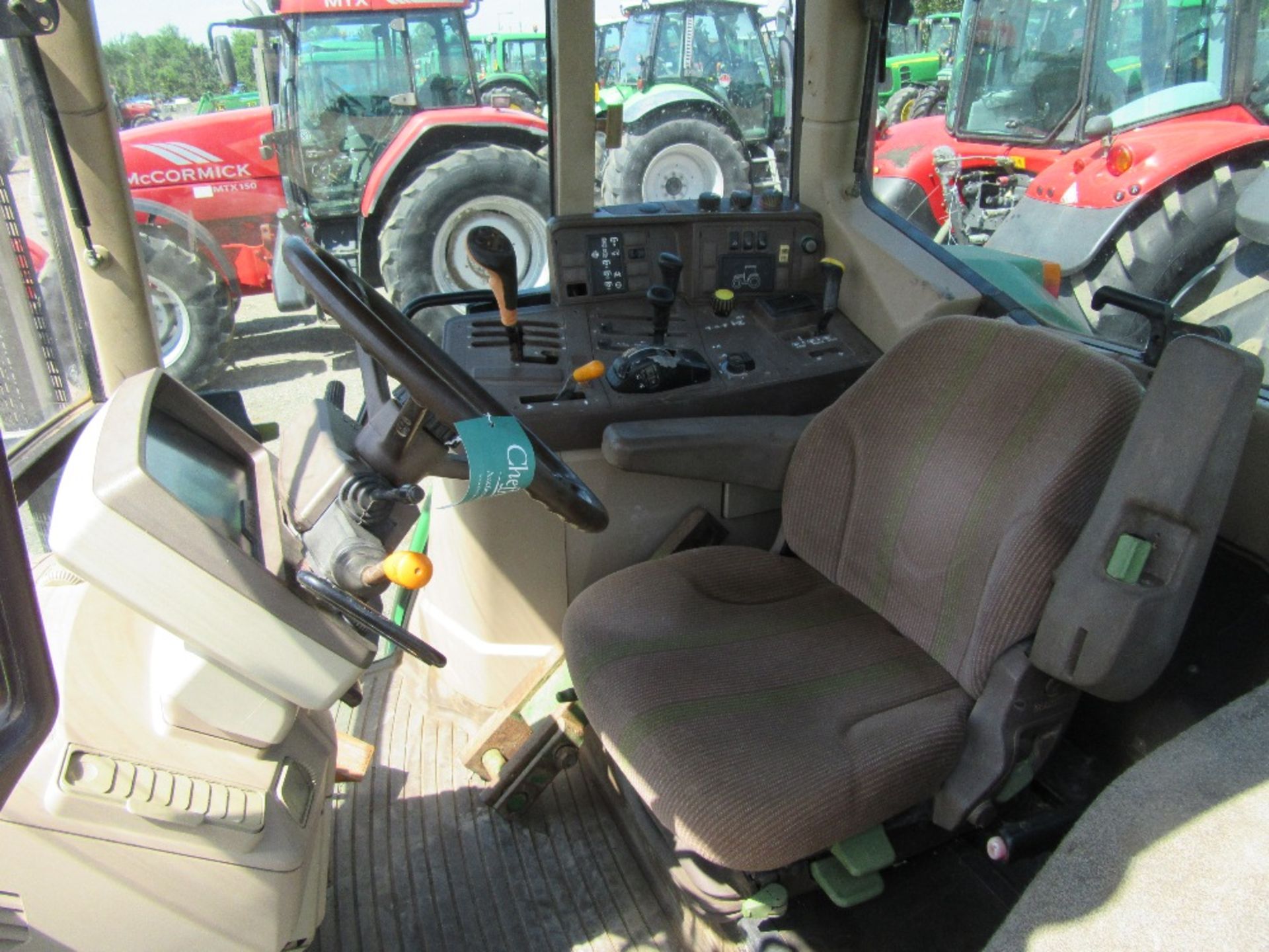 1999 John Deere 6310 4wd Tractor with Front Suspension. 6605 hrs. V5 will be supplied. Reg.No. - Image 10 of 13