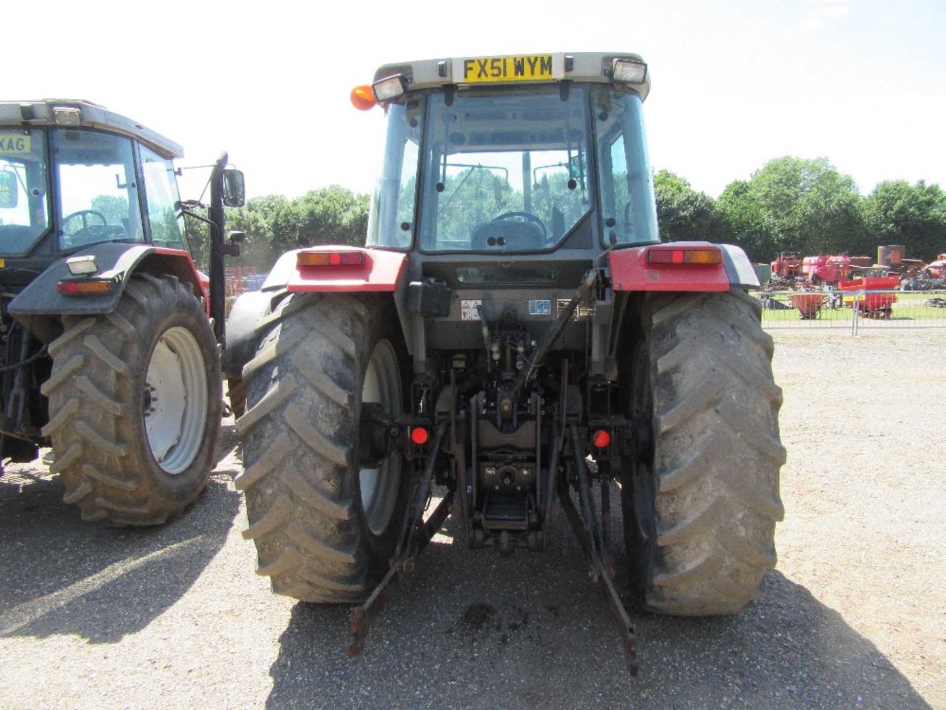 2001 Massey Ferguson 4355 Tractor With Quickie Loader. 4340 hrs. V5 will be supplied. Reg.No. FX51 - Image 4 of 13