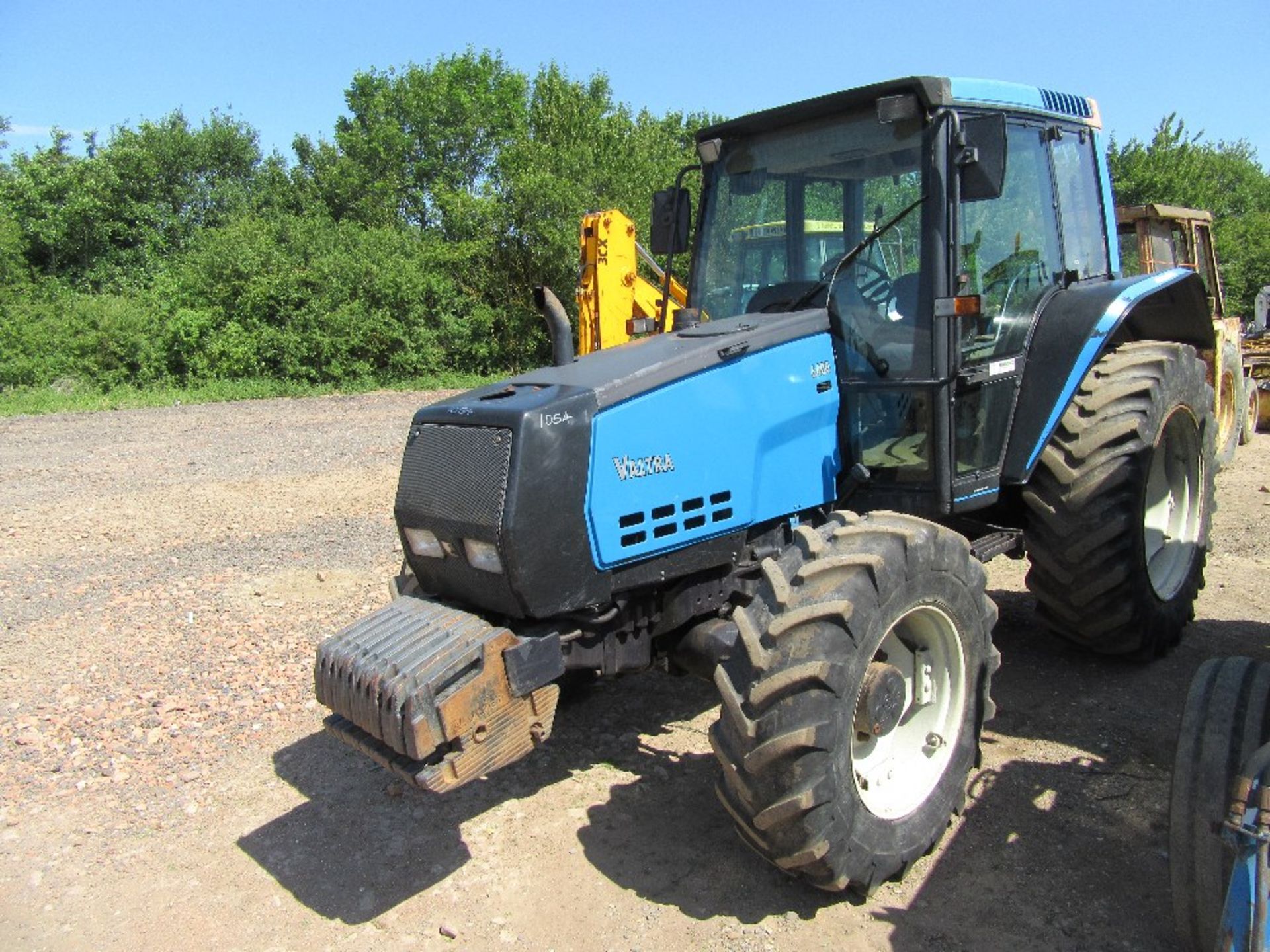 Valtra 6400 Tractor with Front Weights Reg No M644 POS