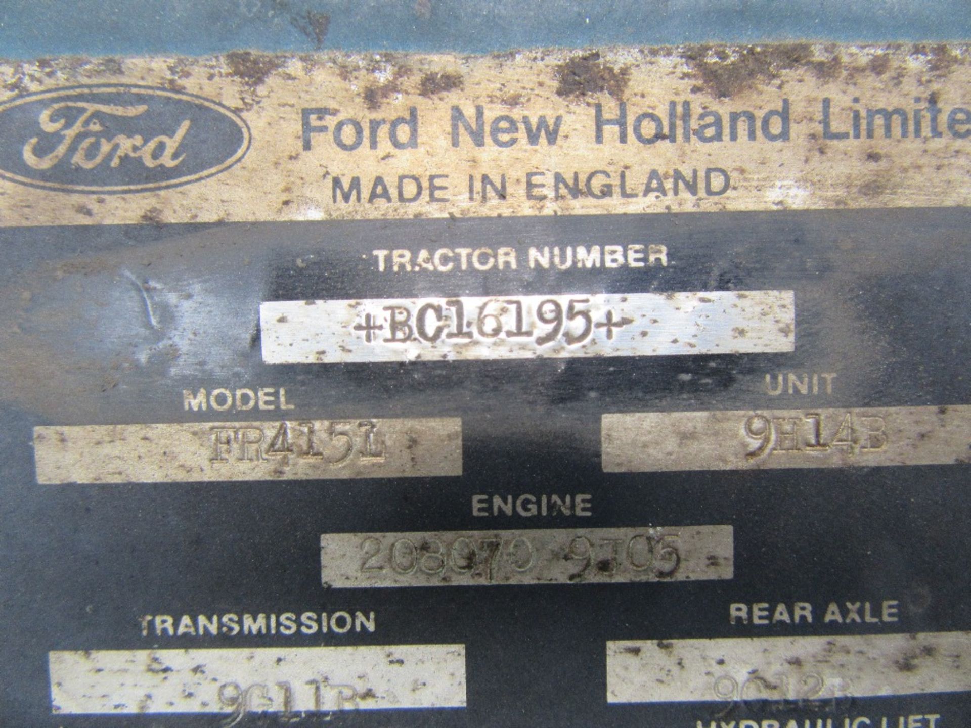 Ford 7810 2wd Tractor. No V5. Reg.No. G290 JRH Ser No BC16195 - Image 12 of 12