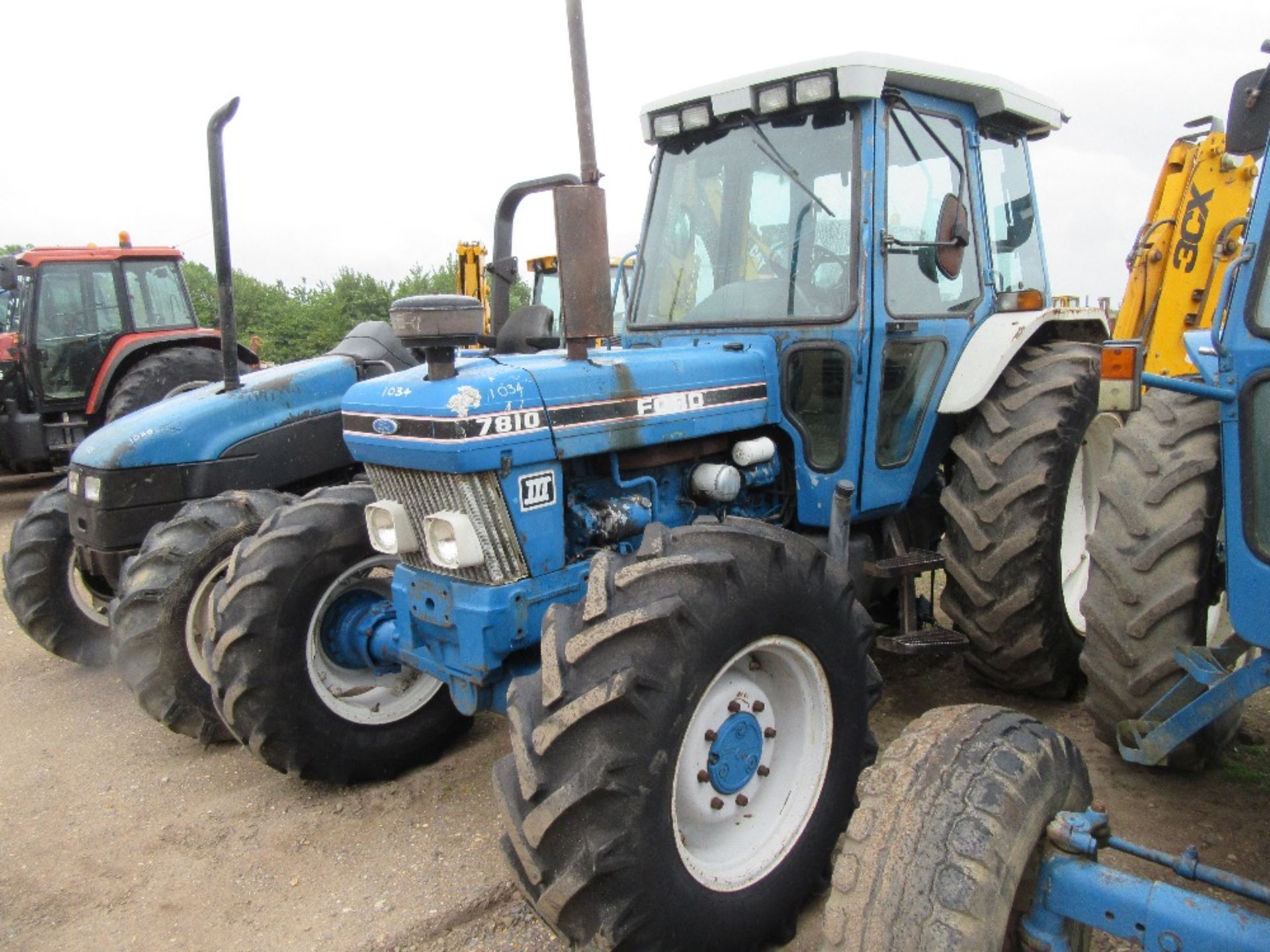 Ford 7810 Series III Tractor. No V5. Reg.No. H96 KPY  Ser.No. BC43072