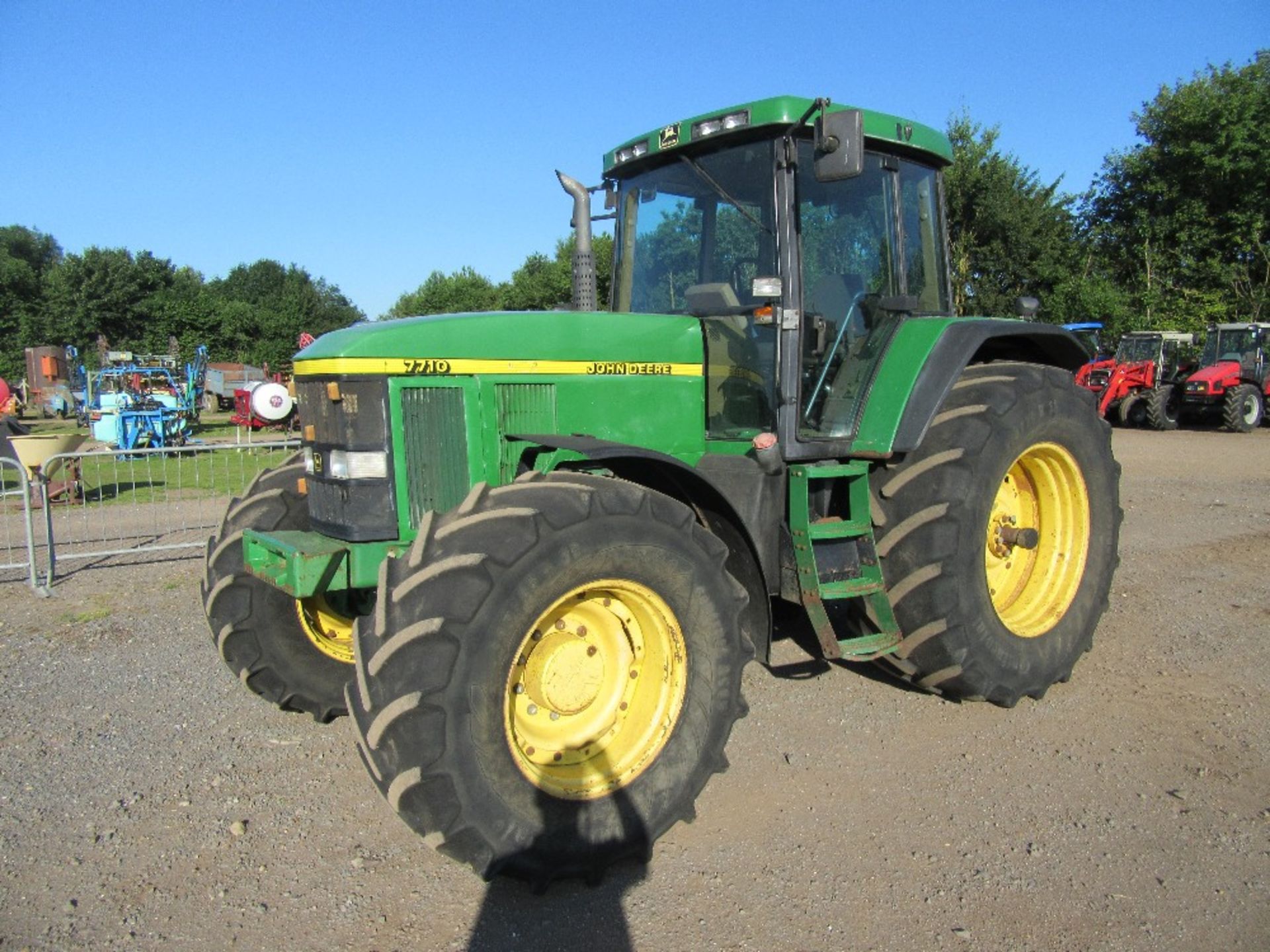 John Deere 7710 Tractor with 710 Tyres.  Reg No S854 BFC Ser No F010939