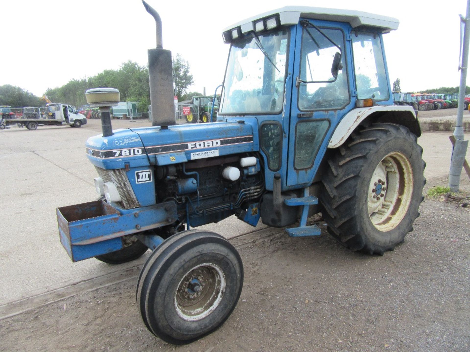 Ford 7810 2wd Tractor. No V5. Reg.No. G290 JRH Ser No BC16195