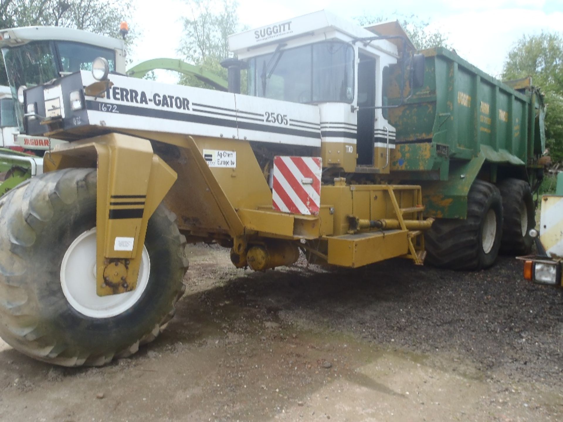 1999 Terragator 2505 5 Wheel Spreader For Spares/Repair with Pump for Spinning Deck  Reg.No. T778