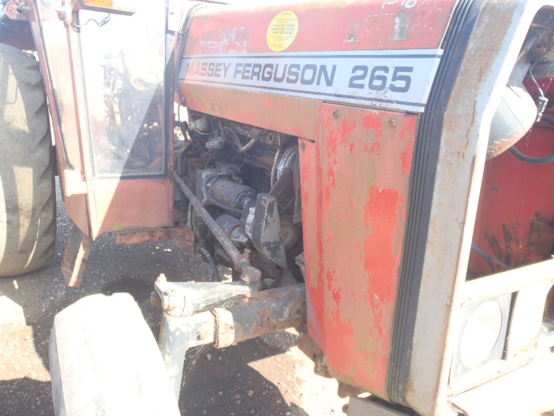 Massey Ferguson 265 2wd Tractor With Cab. No V5. - Image 6 of 8