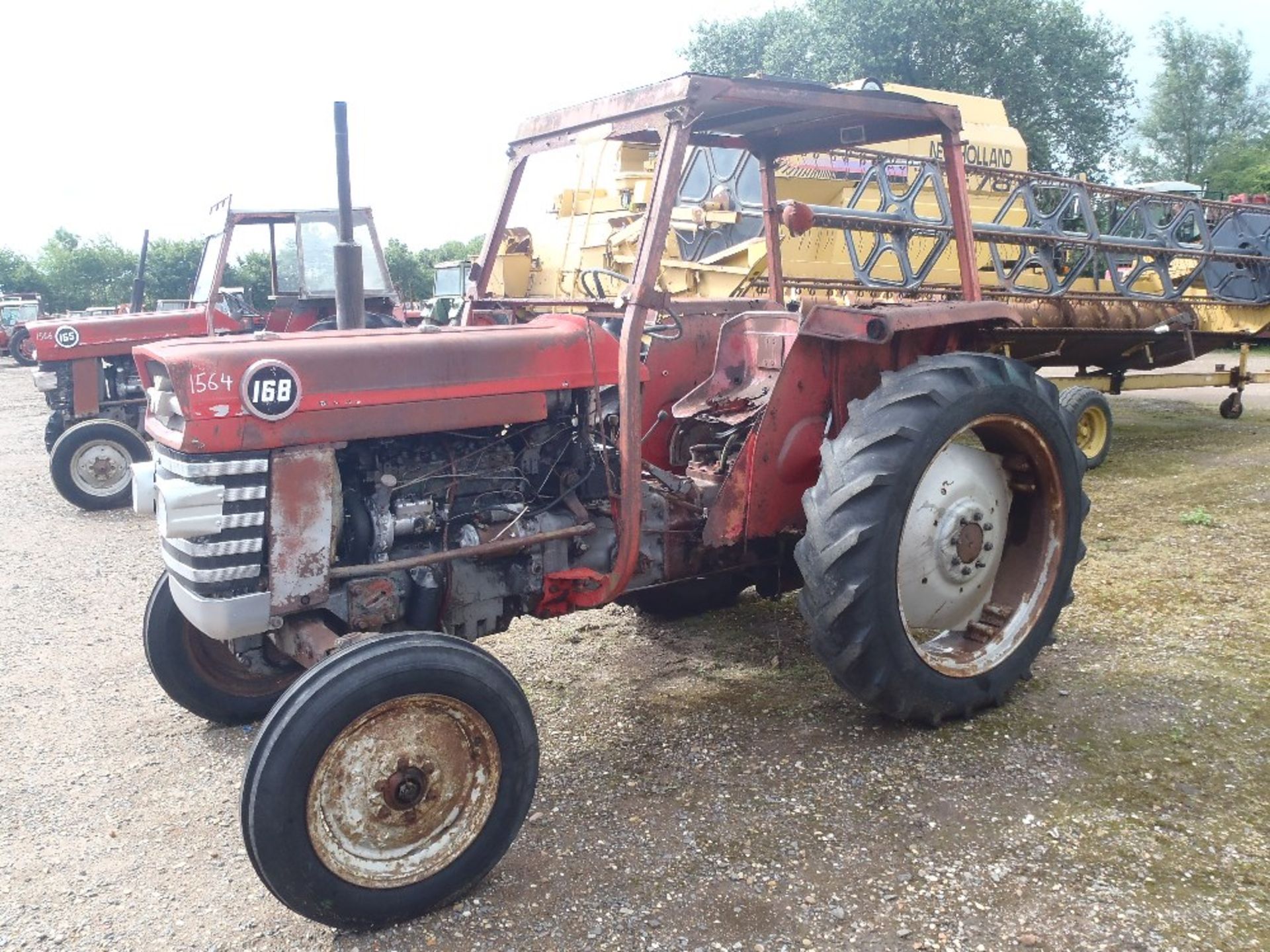 Massey Ferguson 168 Tractor with 4 Bolt Pump.  Ser.No. 252874