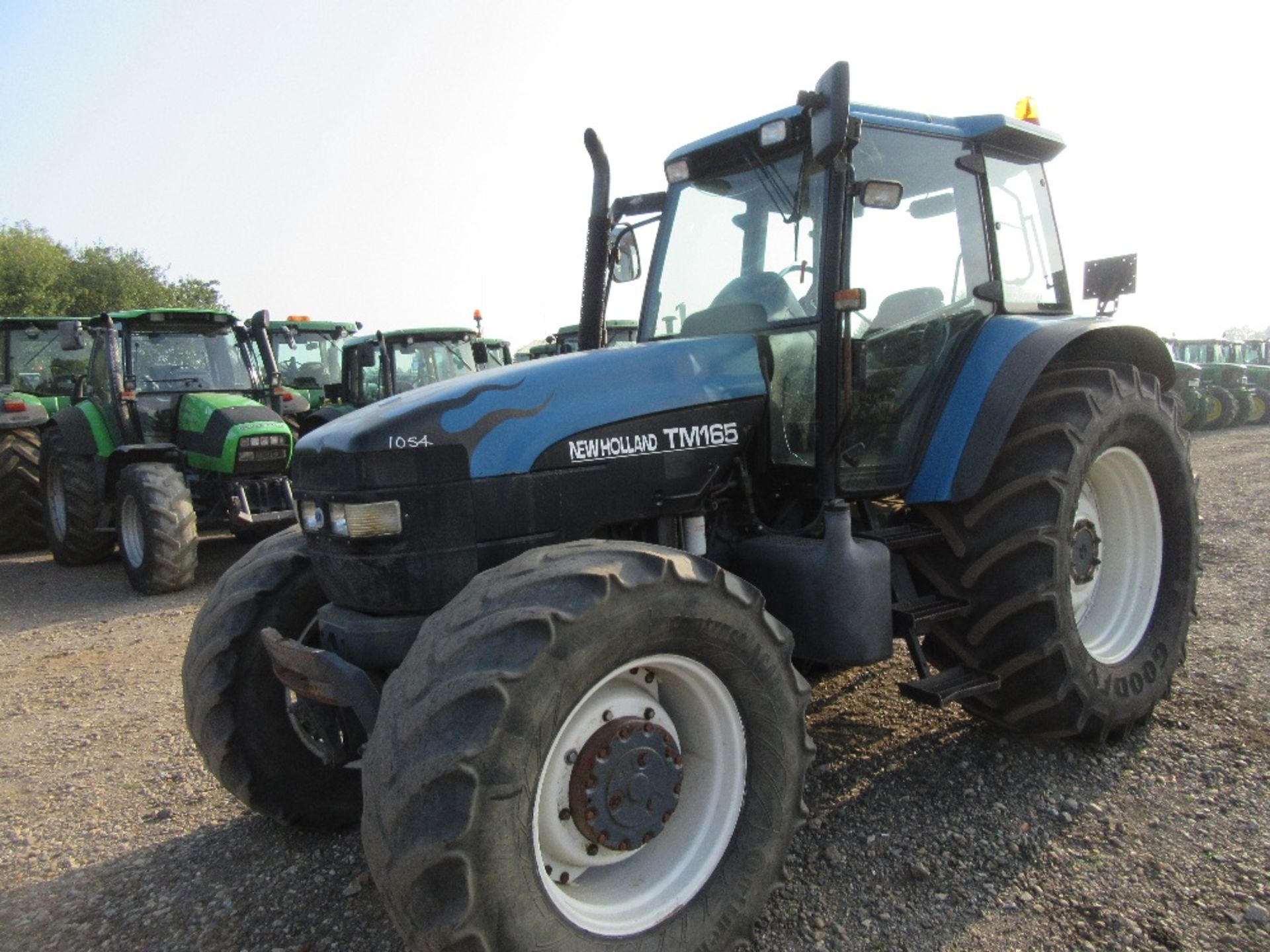 2000 New Holland TM165 Power Command Super Steer Tractor with Goodyear 650/65R38 Tyres. V5 will be