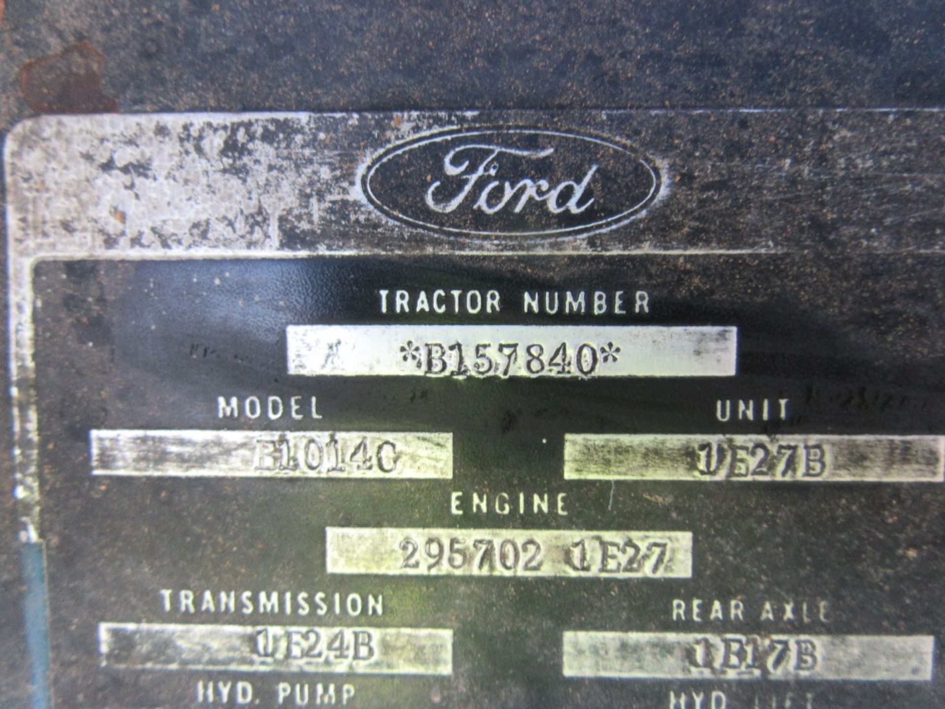 Ford 5000 Tractor. Ser.No. B517840 - Image 8 of 8