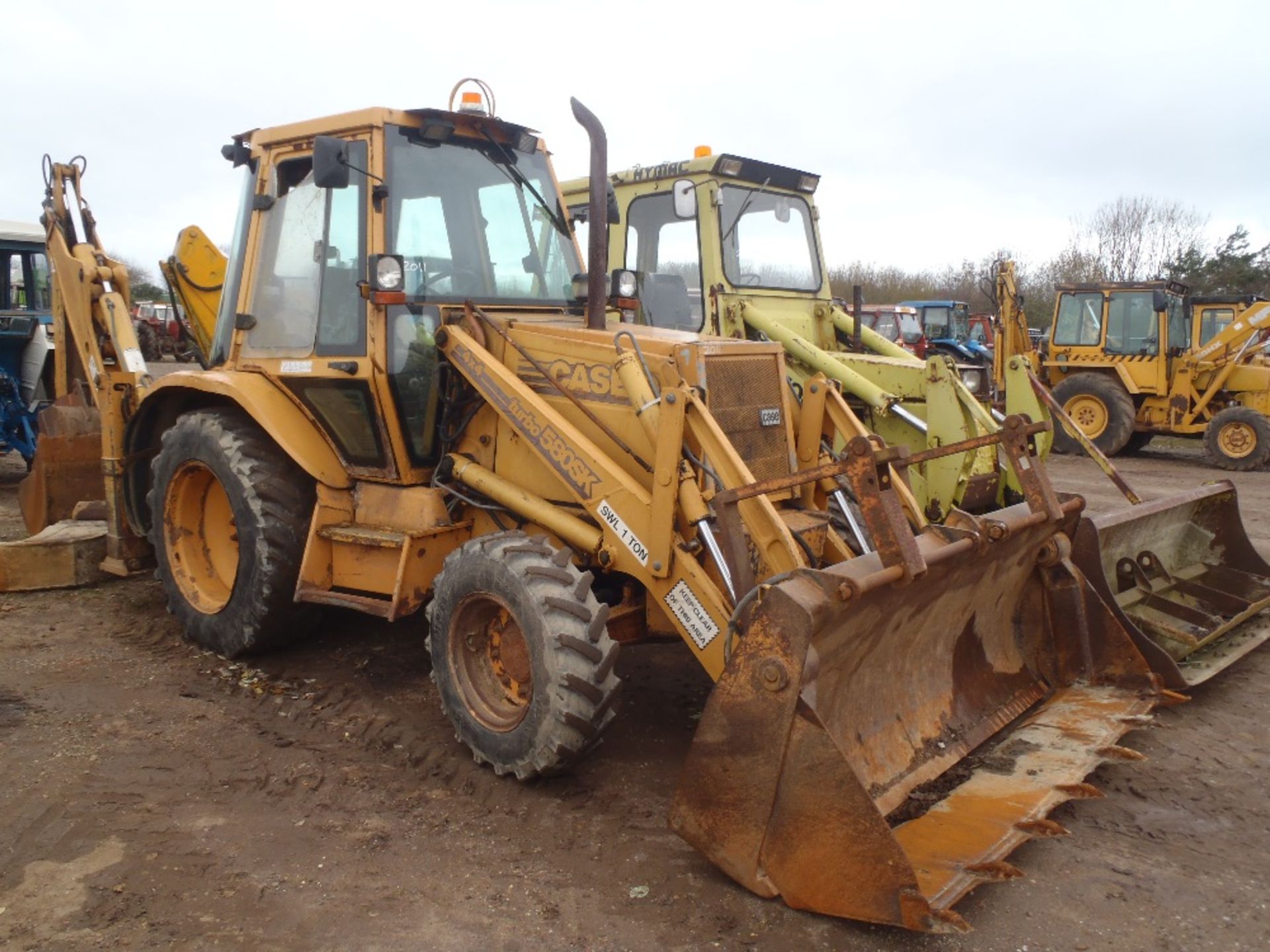 1994 Case 580 5K Turbo Digger Loader with 4no. Buckets. V5 will be supplied.   6700 hrs.  Reg.No. - Image 2 of 3