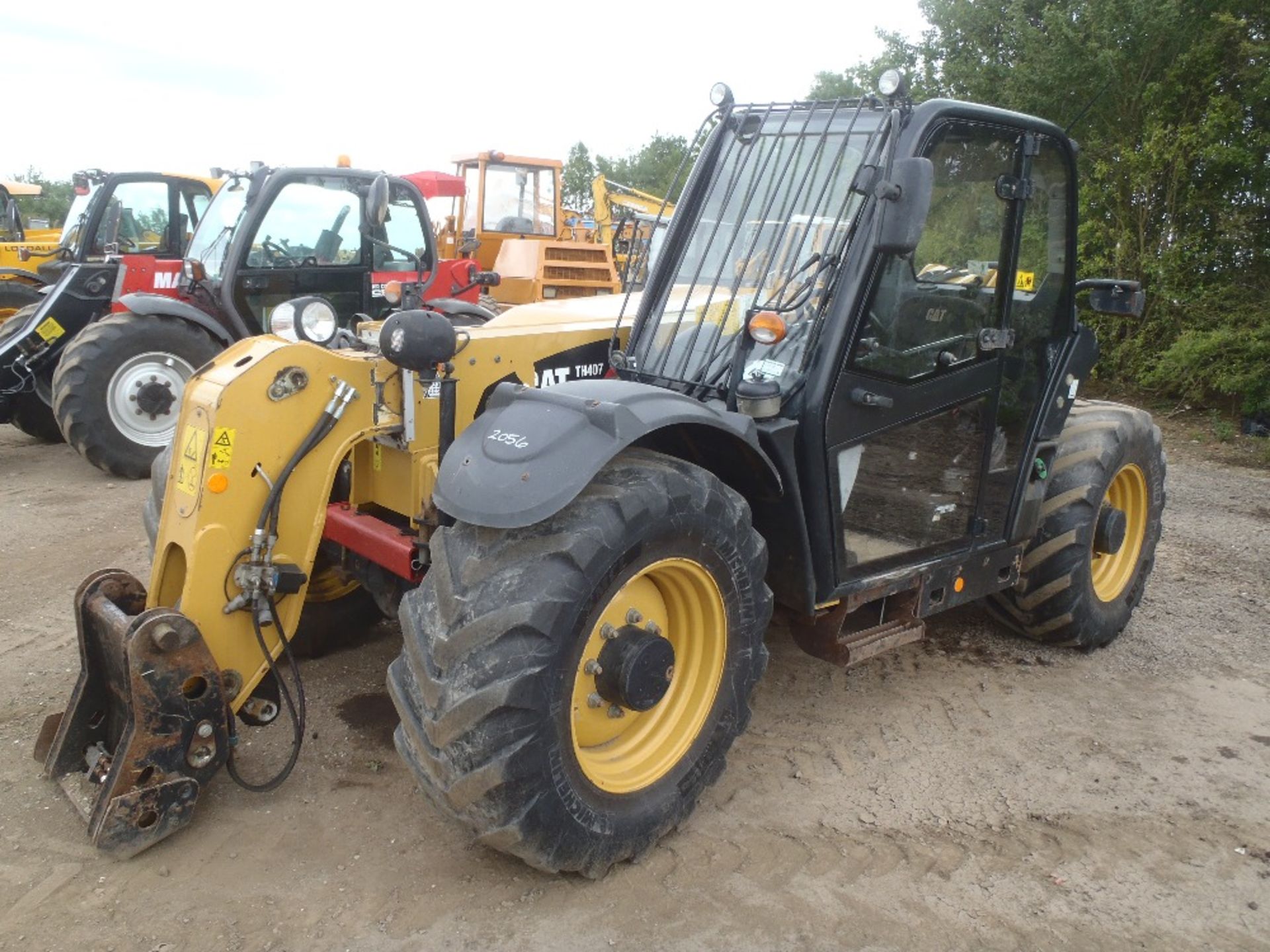 Caterpillar TH407 Telehandler. Replacement Dashboard will be supplied.  Reg.No. SV61 BJU  Ser.No.