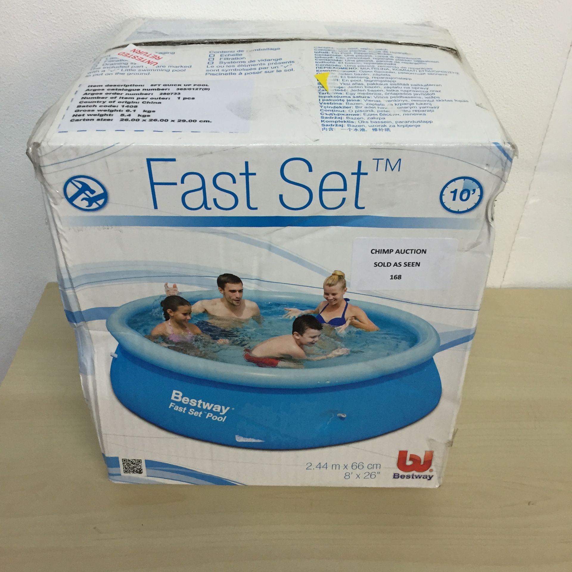 BOXED FAST SET OUT-DOOR SWIMMING POOL