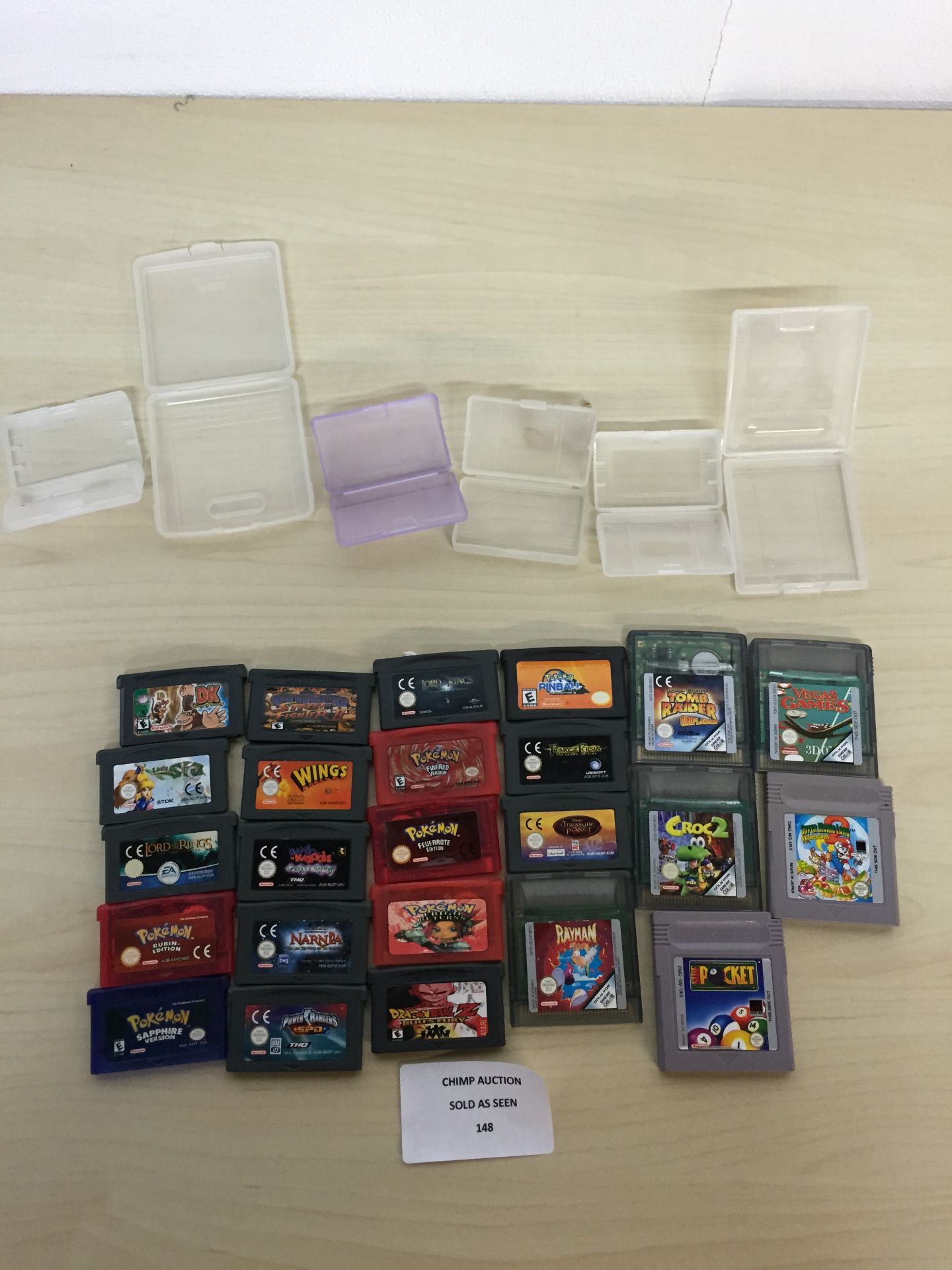 25X NINTENDO GAME BIY ADVANCE & COLOR RETRO GAMES INC POKEMON