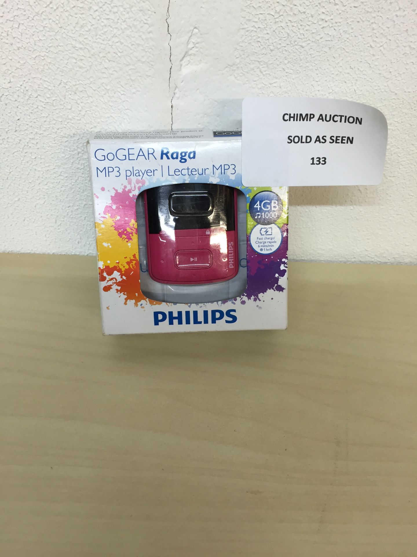 BOXED BRAND NEW PHILIPS 4GB MP3 PLAYER RRP £29.99