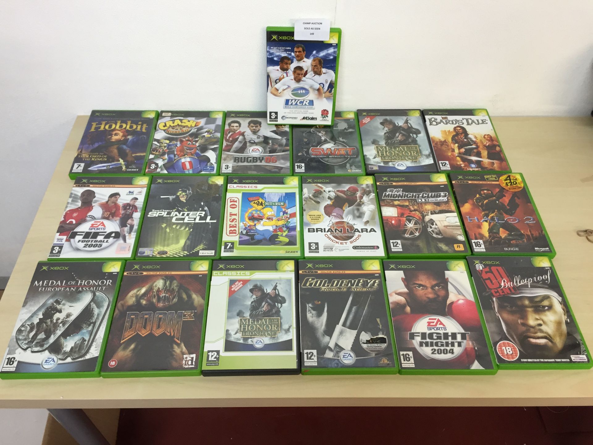 19X MIXED BOXED XBOX RETRO GAMES INC HALO 2