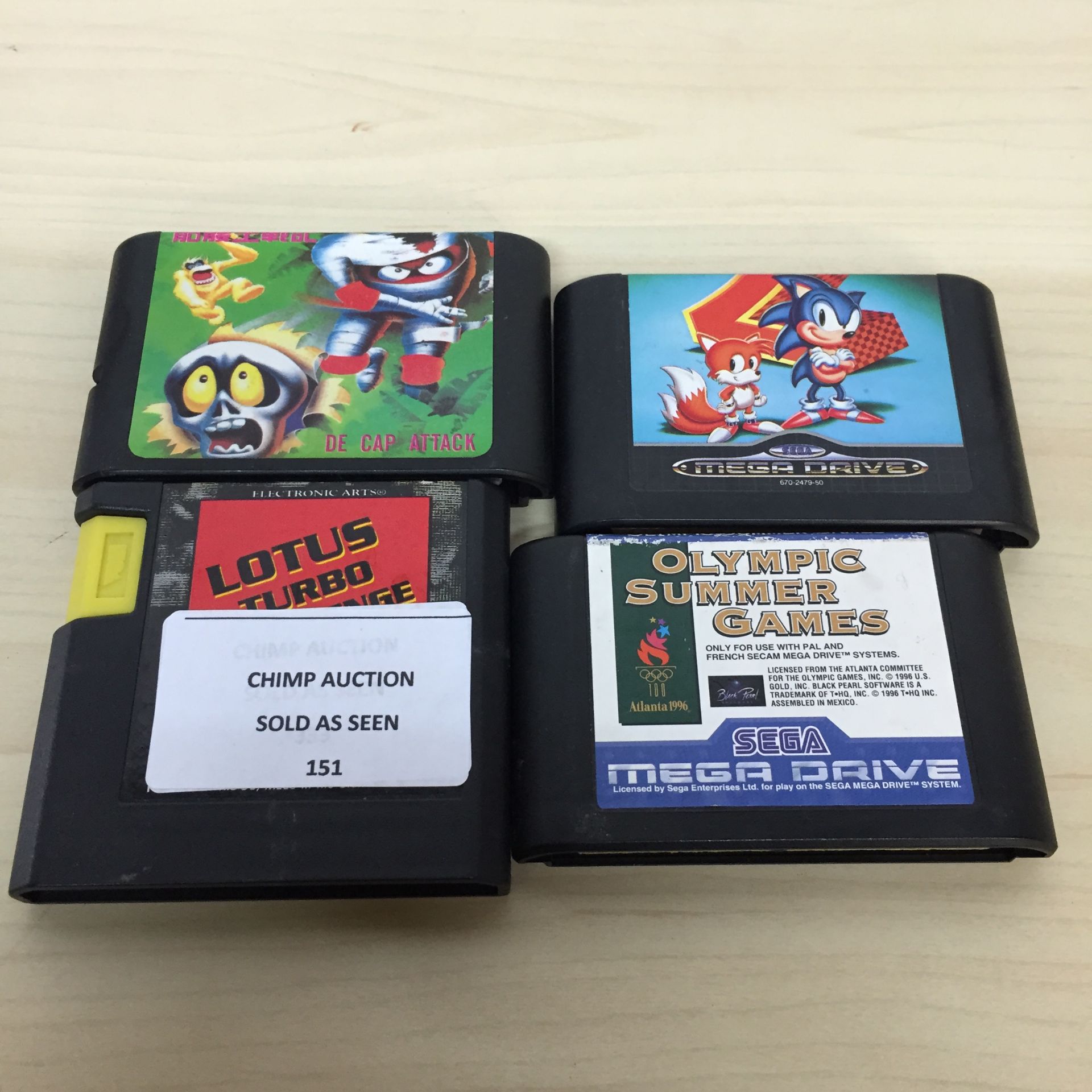 4X SEGA MEGA DRIVE RETRO GAMES INC SONIC