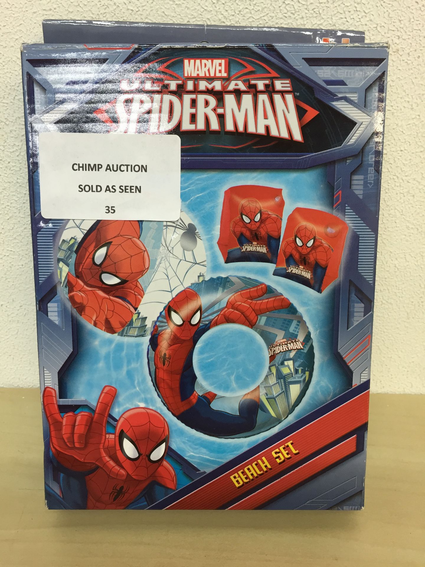BOXED MARVEL ULTIMATE SPIDER-MAN KID'S BEACH SET RRP £19.99