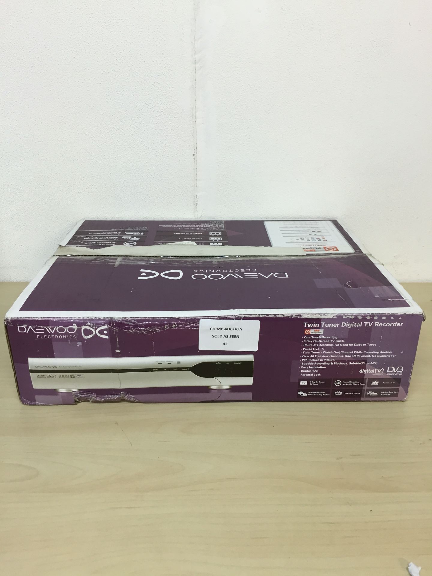 BOXED DAEWOO TWIN TUNER DIGITAL TV RECORDER UNCLAIMED PROPERTY