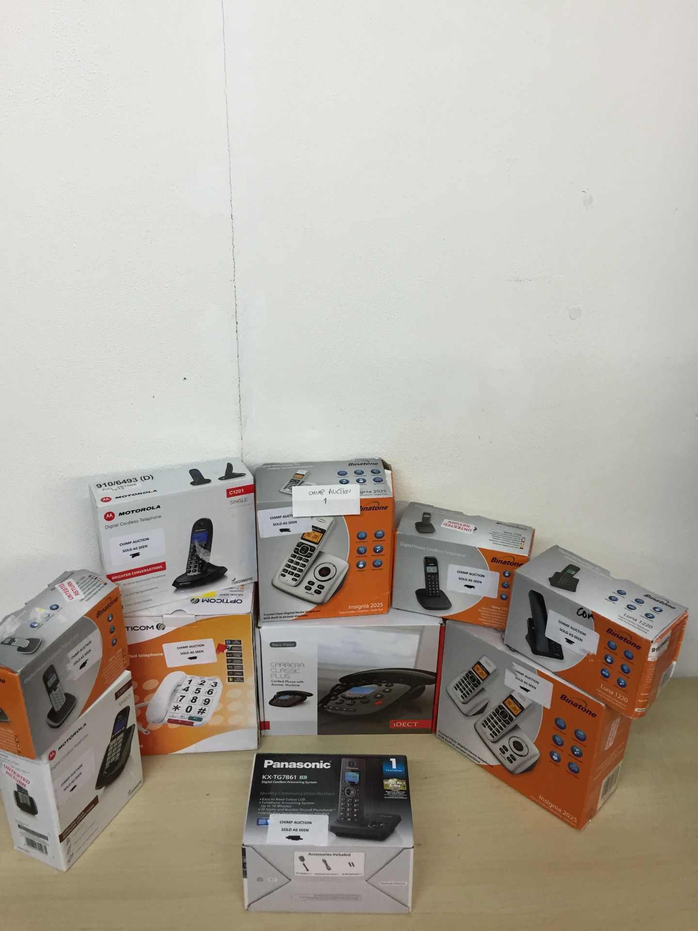 10X JOBLOT OF MIXED TELEPHONES MOSTLY CHANGE OF MIND RETURNS RRP VALUE OF OVER £300