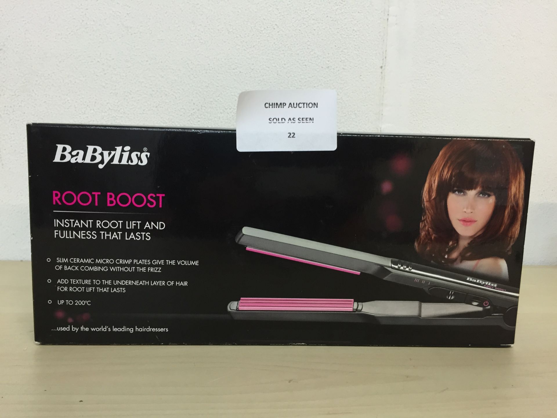 BRAND NEW BOXED BABYLISS ROOT BOOST CERAMIC HAIR STRAIGHTENER