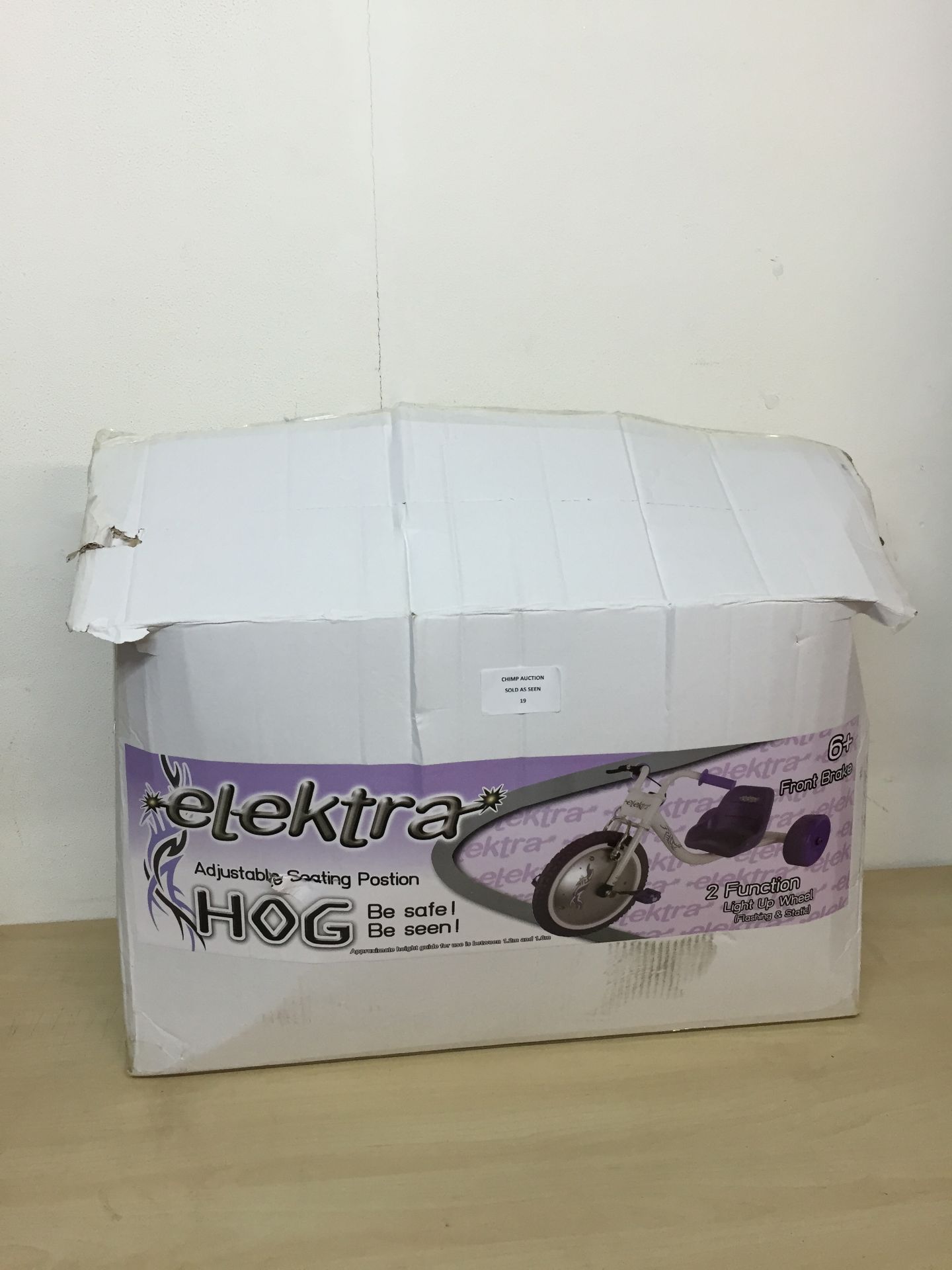 BOXED ELEKTRA HOG TRIKE RRP £149.99 UNTESTED