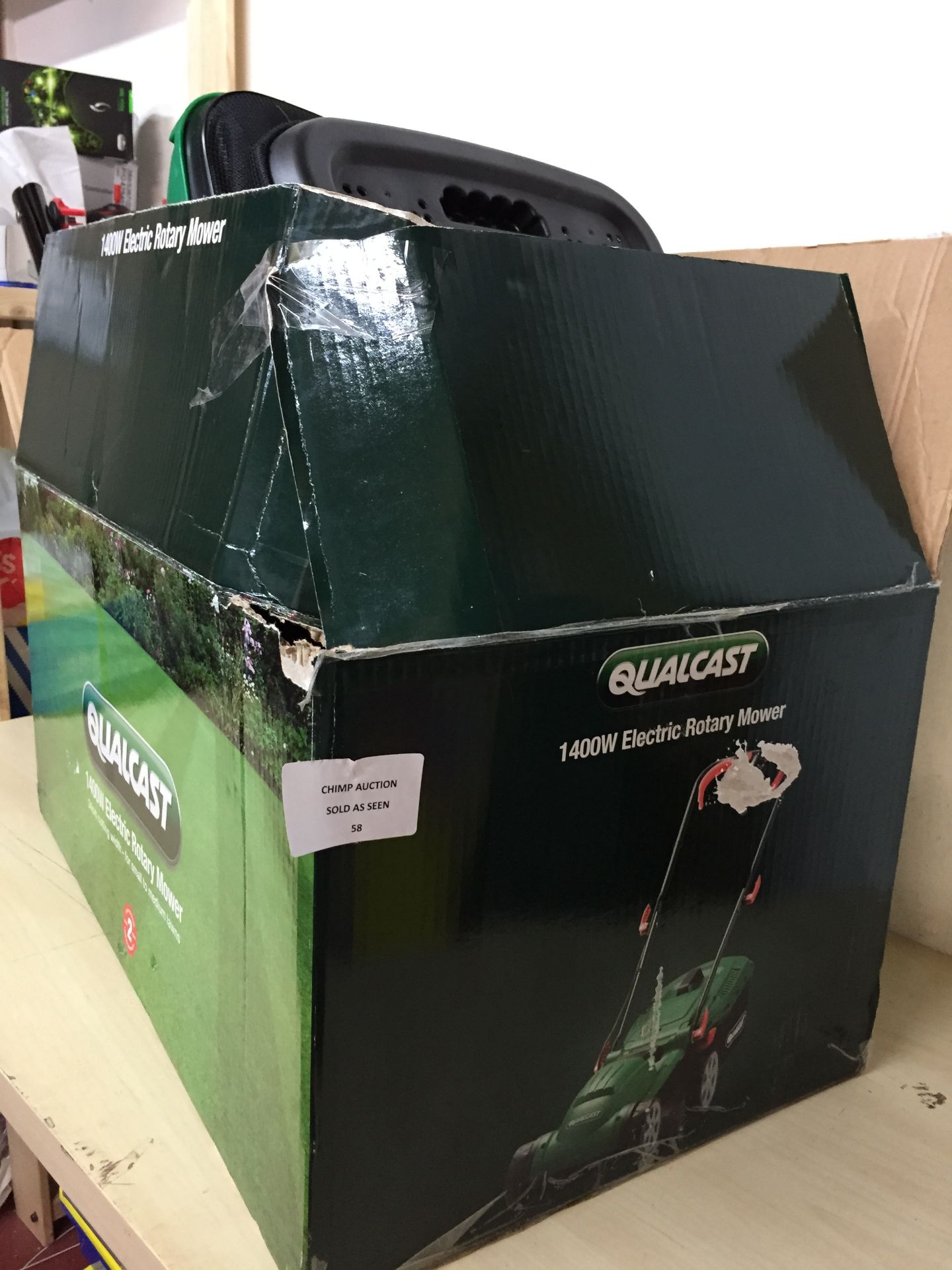 BOXED QUALCAST 1400W ELECTRIC ROTARY MOWER