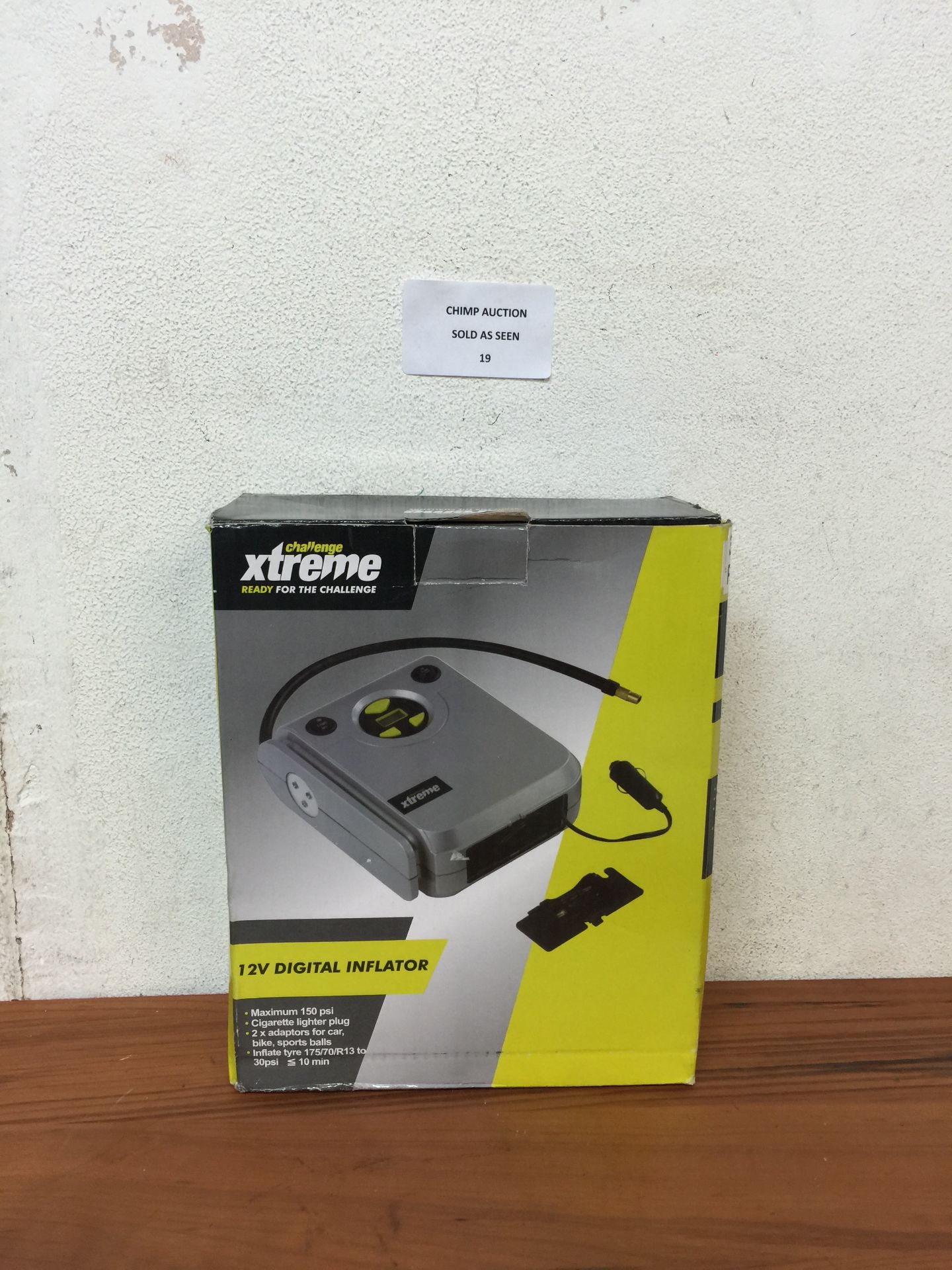 BOXED CHALLENGE XTREME 12V DIGITAL INFLATOR