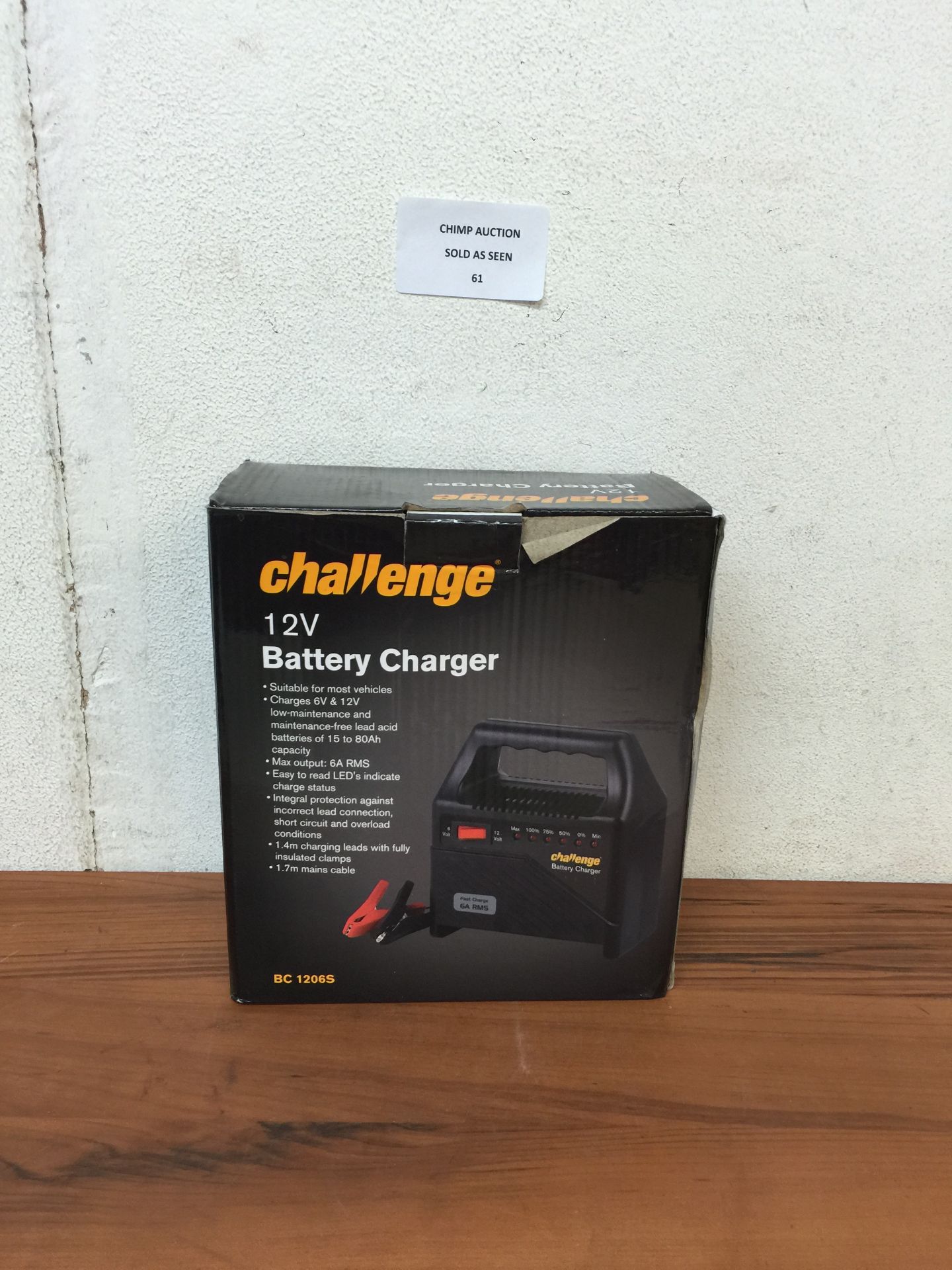 BOXED CHALLENGE 12V MULTI-CAR BATTERY CHARGER