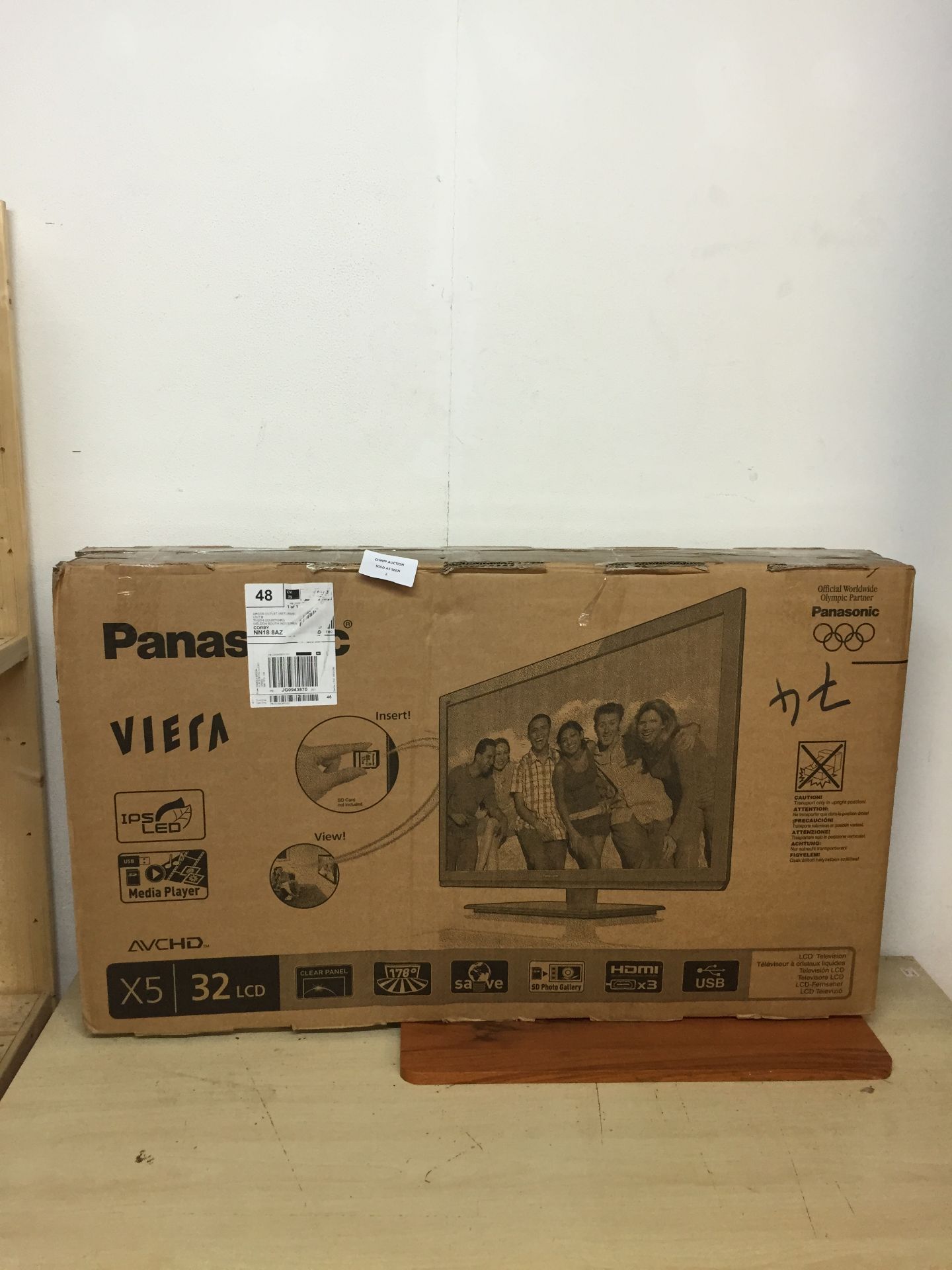 BOXED PANASONIC VIERA  32IN HD READY FVHD LED L32X5B/ £379.99 CHANGE OF MIND