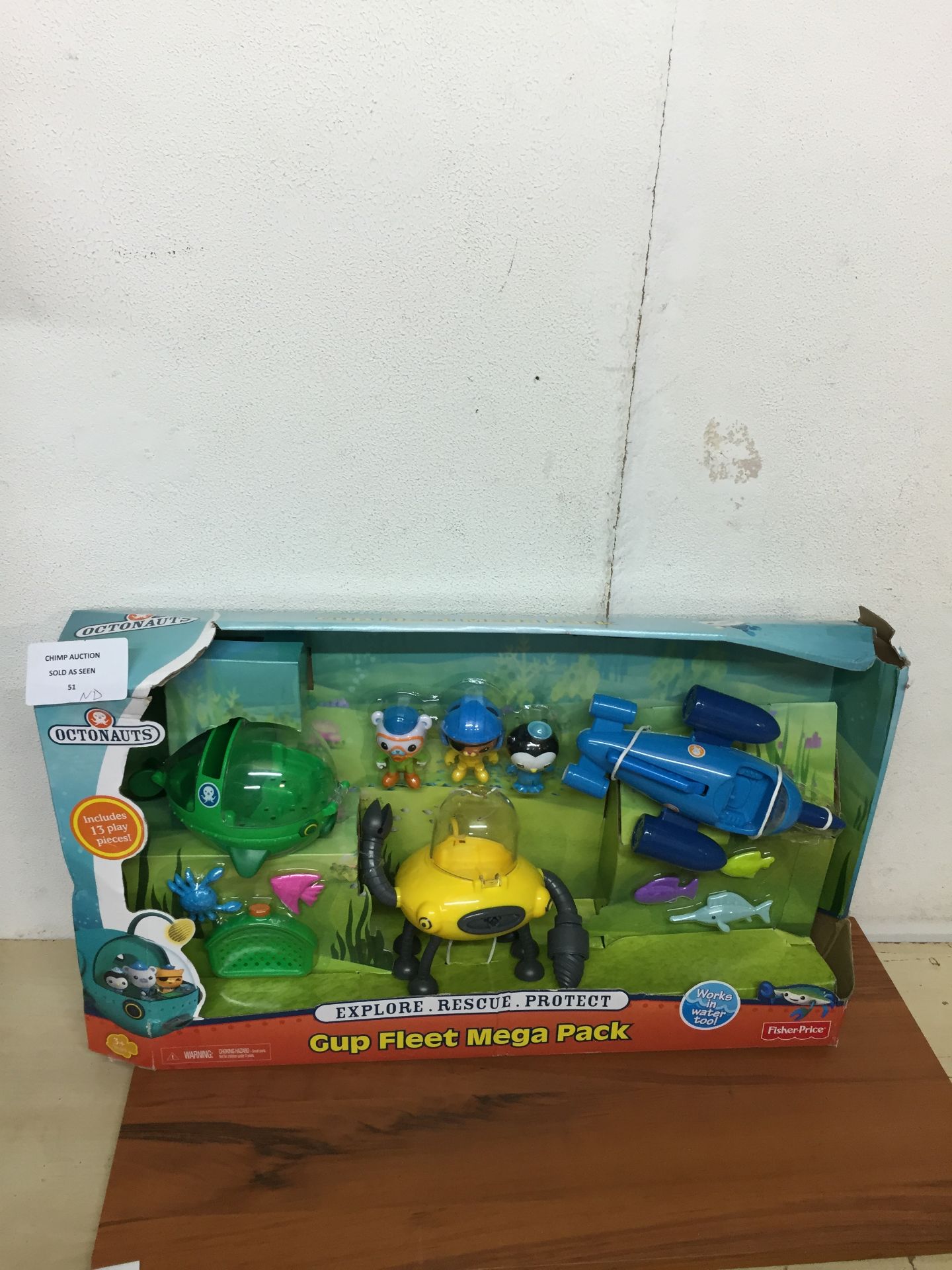 BRAND NEW Fisher-Price Octonauts Gup Fleet Mega Pack RRP £49.99/ DAMAGED BOX