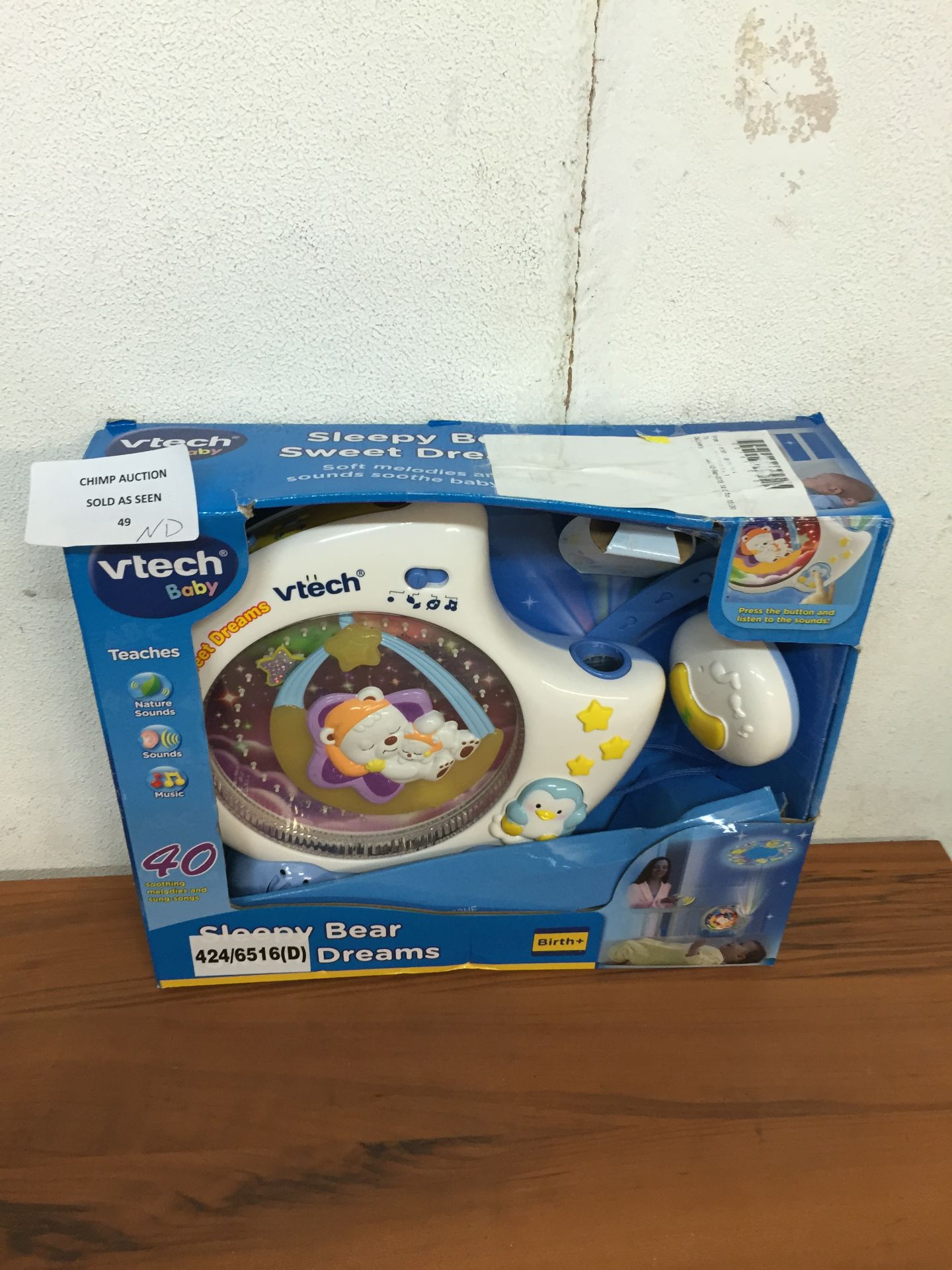 BOXED VTech Baby Sleepy Bear Sweet Dreams CHANGE OF MIND