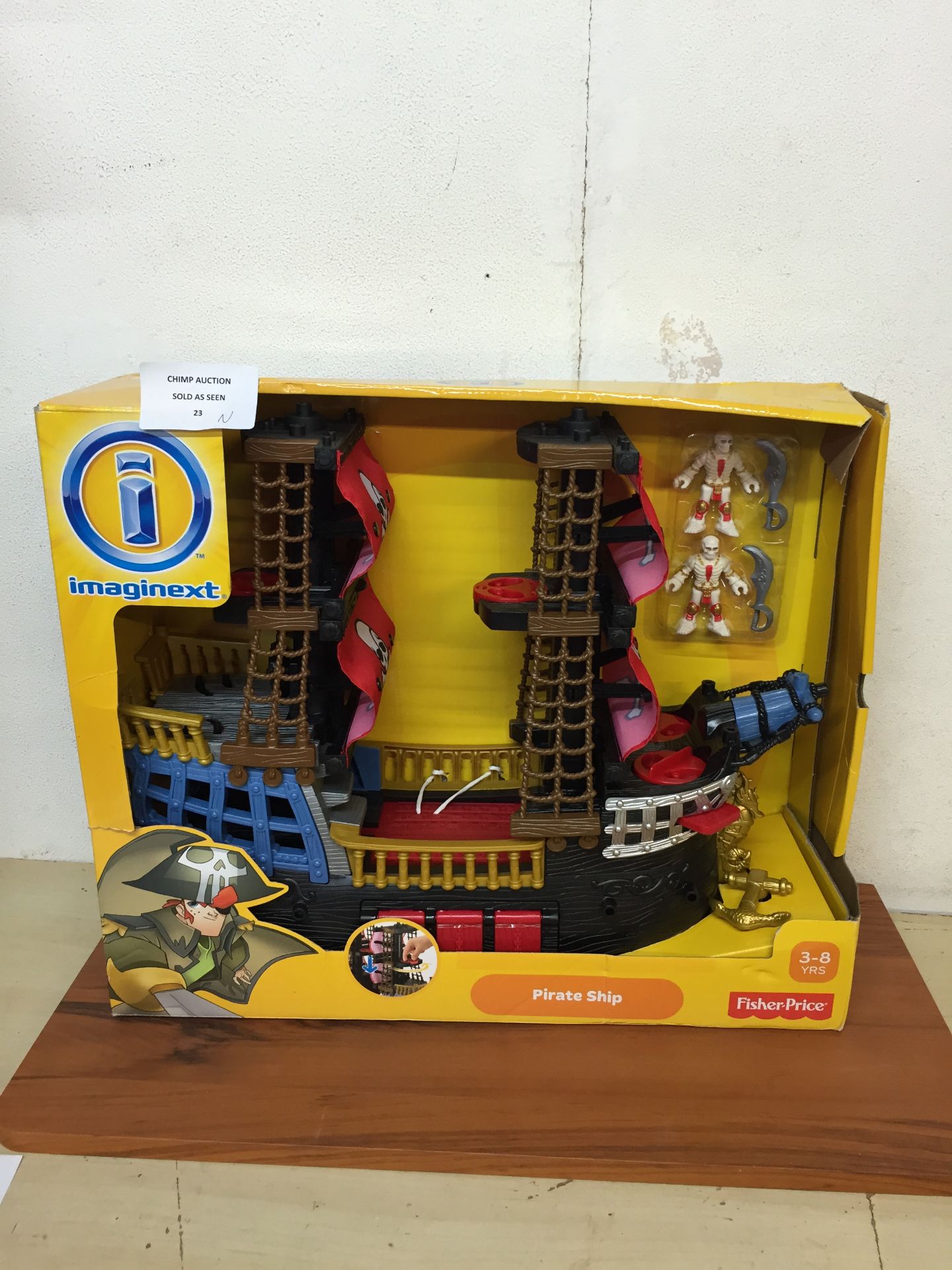 BRAND NEW Fisher-Price Imaginext Adventures Pirate Ship PLAY SET RRP £59.99/