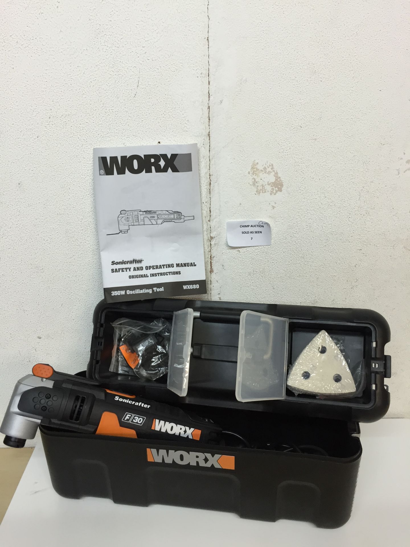 Worx WX680 Sonicrafter F30 Universal Oscillation Multi-tool RRP £99.99/ CHANGE OF MIND