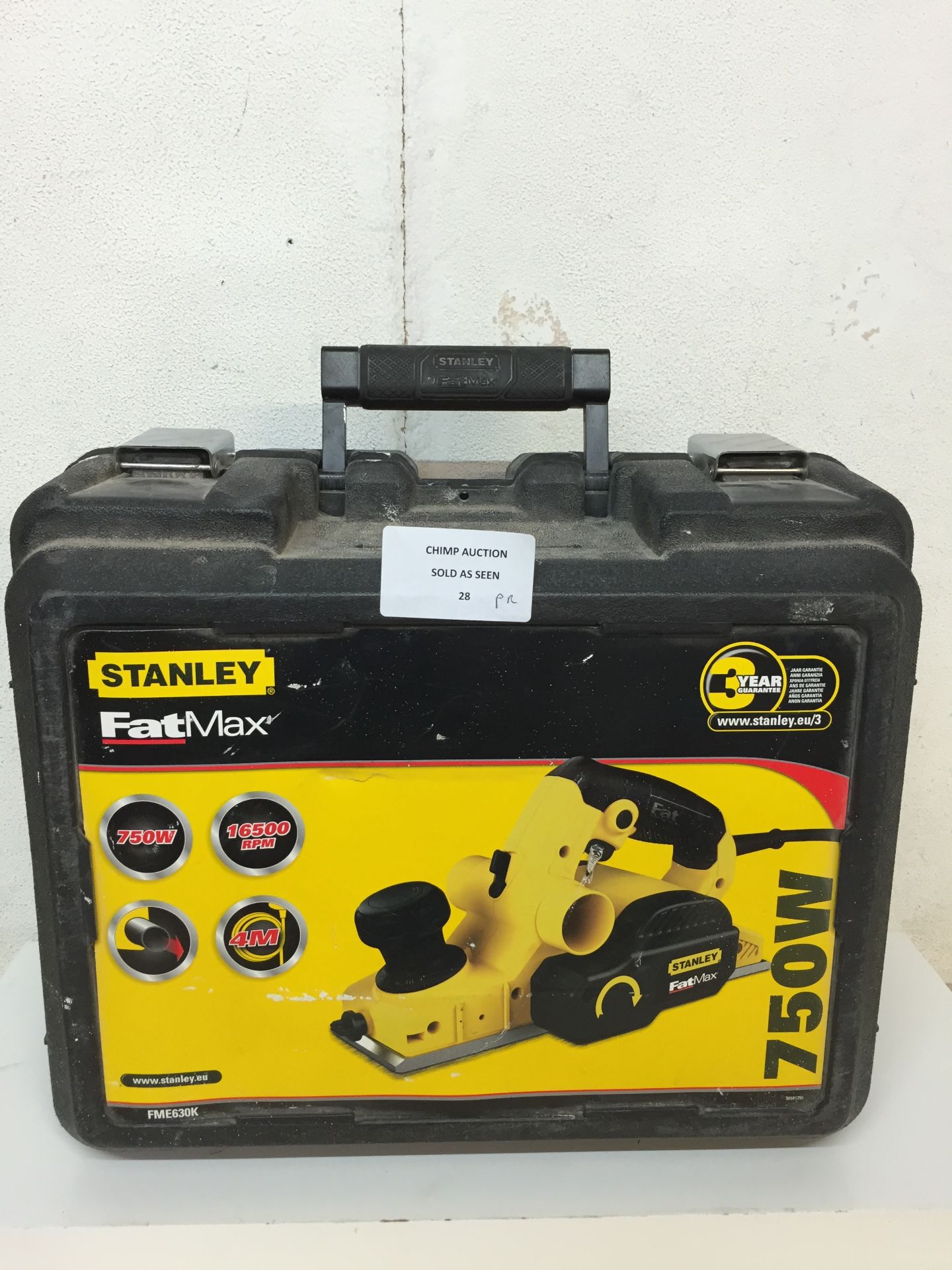 Stanley FatMax 750W Planer RRP £89.99/ PRE-OWNED