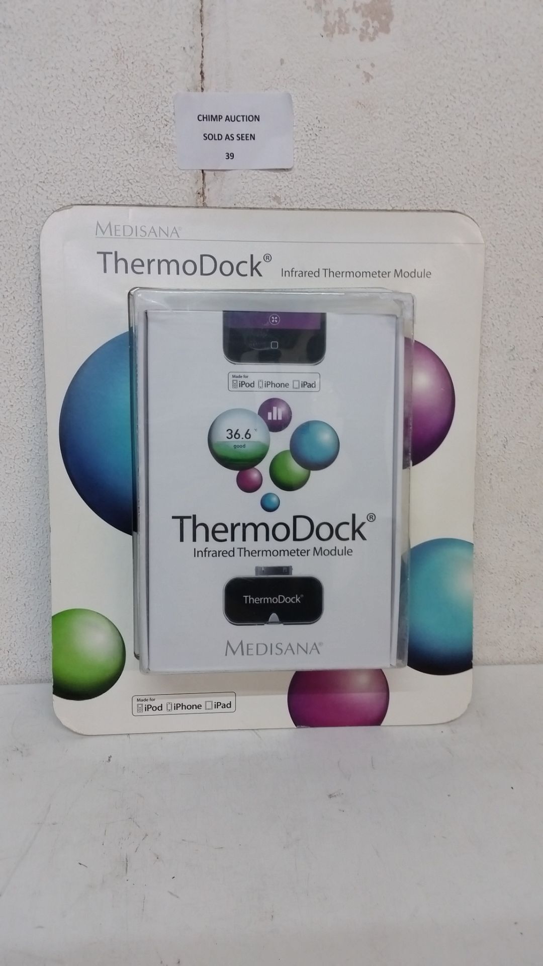 BRAND New Medisana ThermoDock Infrared Thermometer Module iPod, iPhone & iPad RRP £29.99/