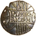 Tasiovanos Tascio Ricon. c.25BC-AD10. Celtic gold stater. 18mm. 5.50g.