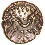 Eisu Tree. Flat Branch Type. c.AD20-43? Celtic gold stater. 16mm. 5.21g.