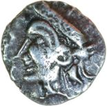 Bury Diadem. c.50-15 BC. Celtic silver unit. 12mm. 1.19g.