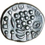 Badbury Rings. c.58-45 BC. Celtic silver stater. 17-20mm. 5.00g.