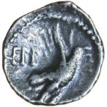 Eppillus Rex. c.20 BC-AD 1. Celtic silver unit. 14mm. 1.20g.