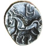 Tincomarus Diadem. c.25 BC-AD 10. Celtic silver unit. 11-13mm. 1.28g.