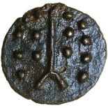 Hengistbury Seven Seven Ten. c.AD 25-45? Cast bronze Celtic unit. 19mm. 2.78g.