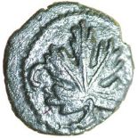 Verica Mini Vine Leaf. c.AD 10-40. Celtic silver minim. 9mm. 0.31g.