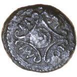 Eppillus Square Eagle. c.AD1-15. Celtic bronze unit. 15mm. 2.07g.