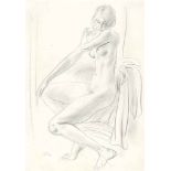 Augustus Edwin John, O.M., R.A. (1878-1961)
Female nude seated
signed 'John' (lower left)
pencil